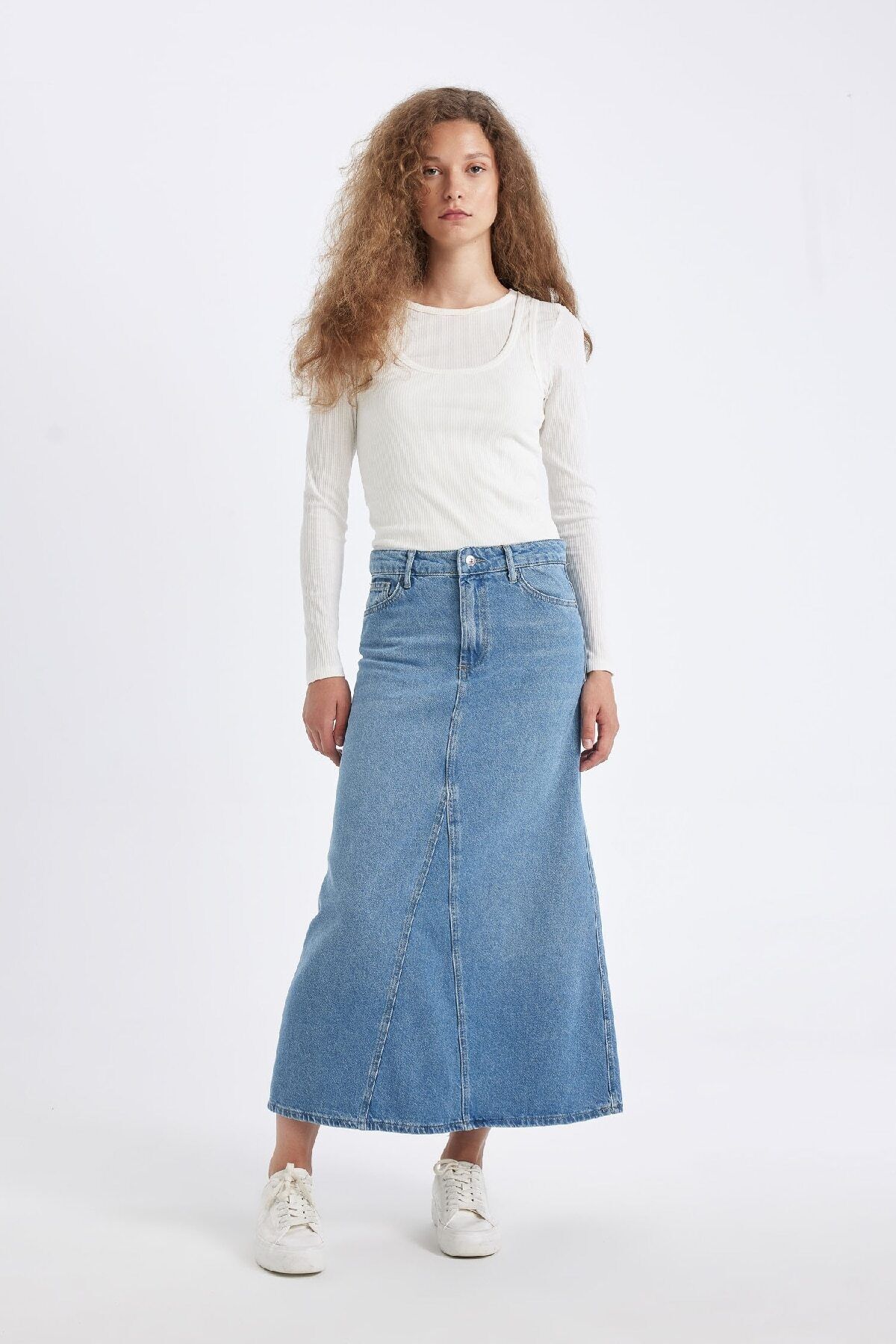 دامن زنانه دفاکتو | D4422AX24AU Defacto - Image 2