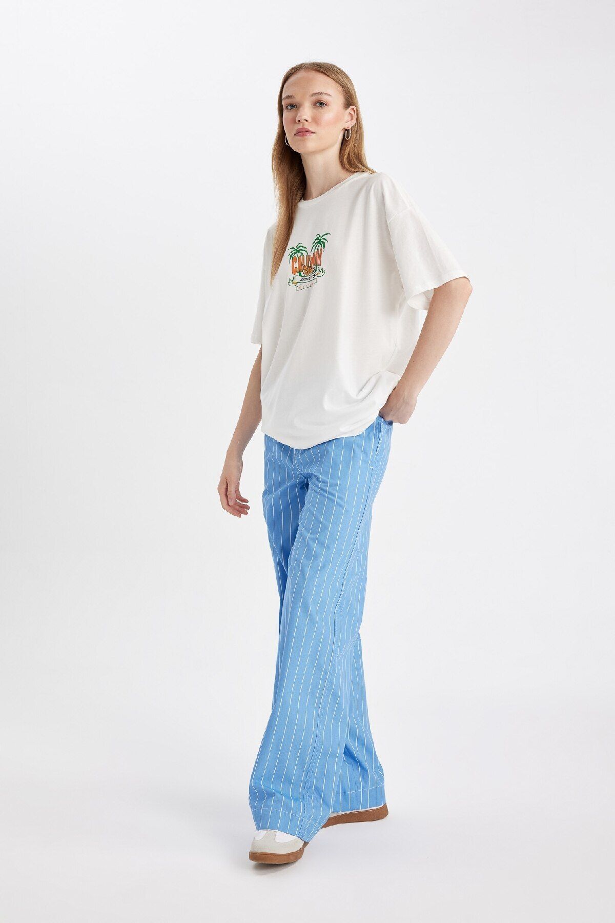 شلوار زنانه دفاکتو | D4855AX24HS Defacto - Image 3