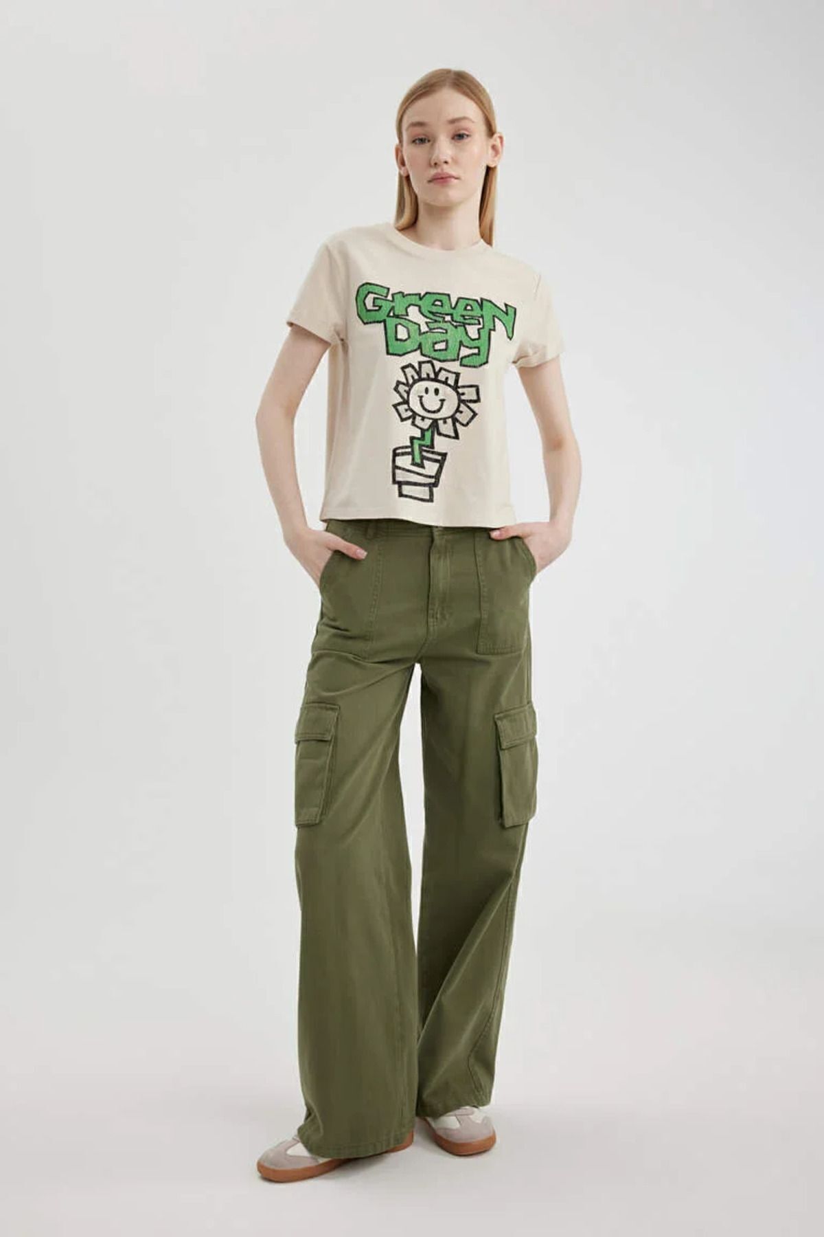 تی شرت زنانه دفاکتو | C3805AXBG186mc Defacto - Image 2