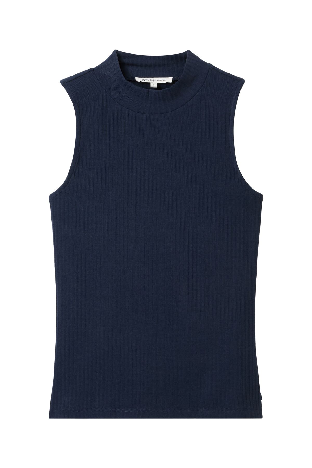 Tom Tailor-Rib top with stand up collars 6