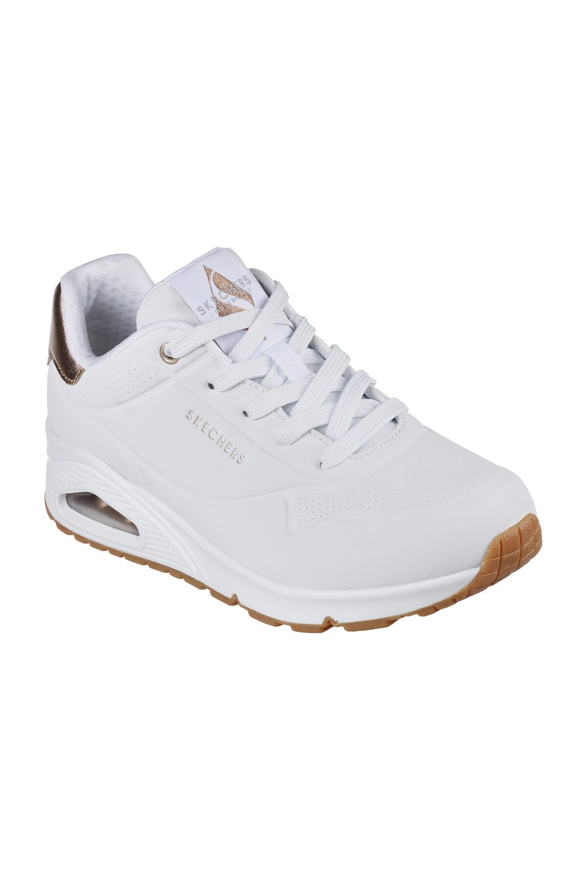 SKECHERS Damskie Białe Trampki Kobieta - 38