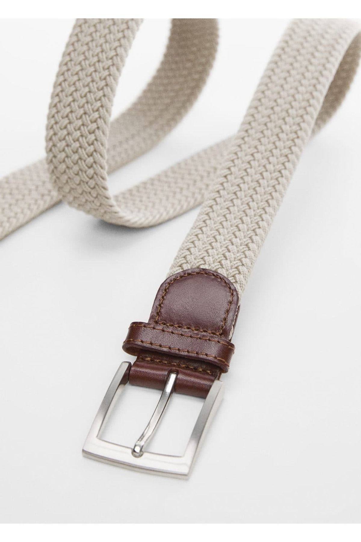 MANGO Man-Curea elastica cu model tricotat 4
