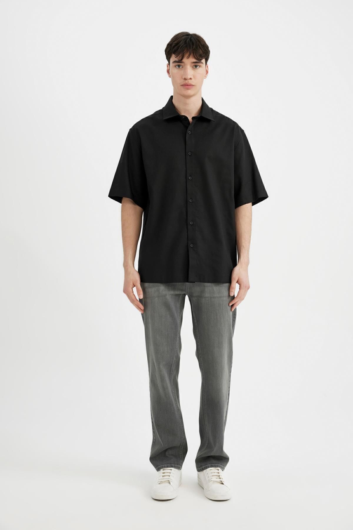 پیراهن مردانه دفاکتو | C4316AX24SM Defacto - Image 2