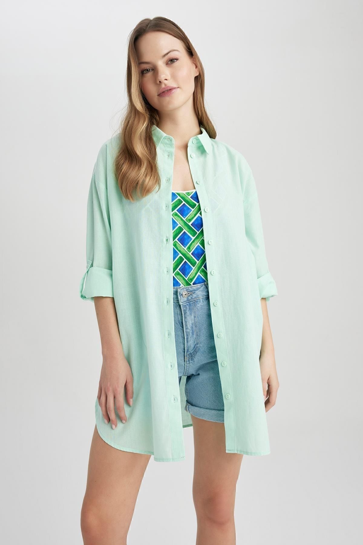 لباس ساحلی زنانه دفاکتو | W8241AZ23SP Defacto - Image 3