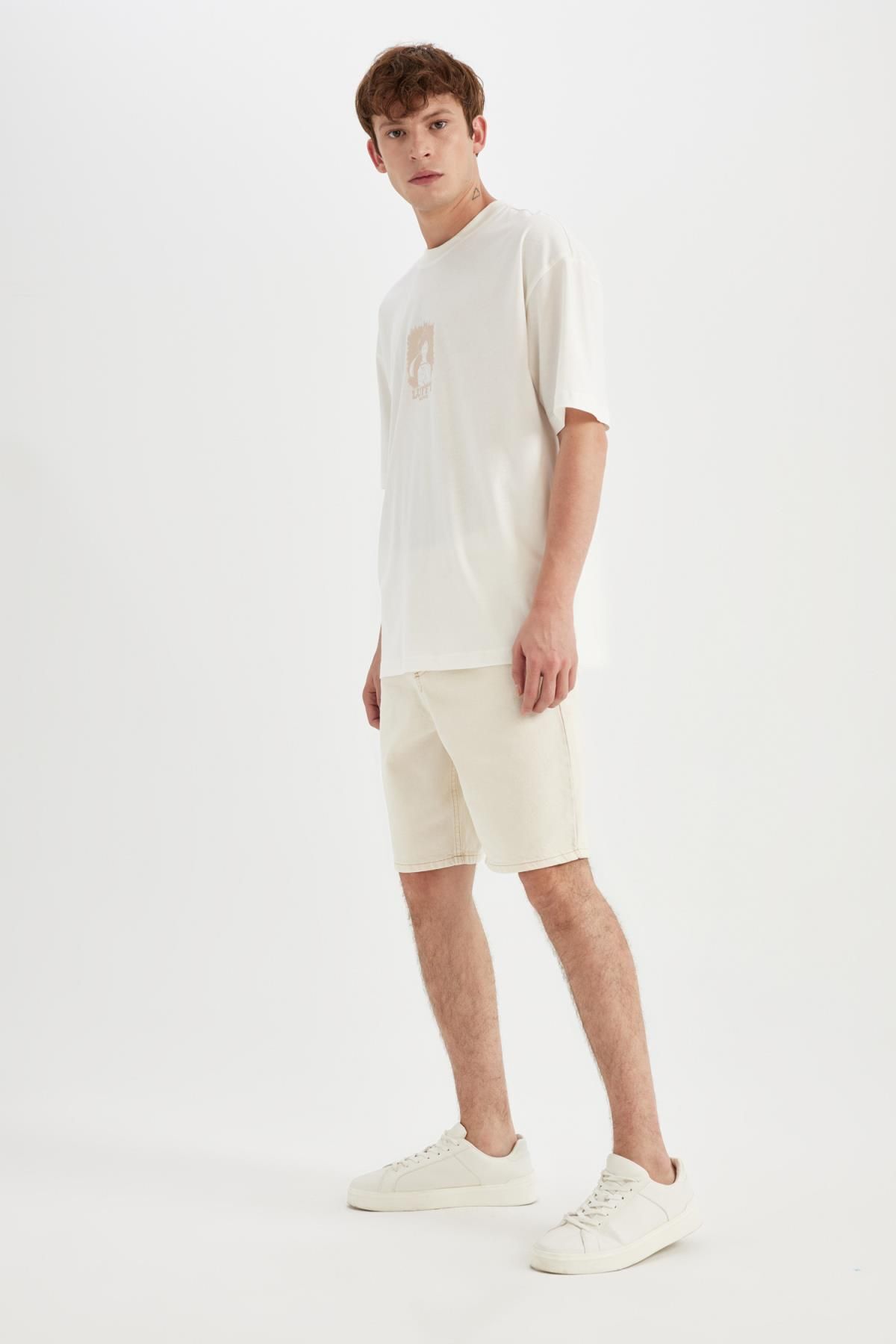 شلوارک مردانه دفاکتو | D3936AX24SM Defacto - Image 4