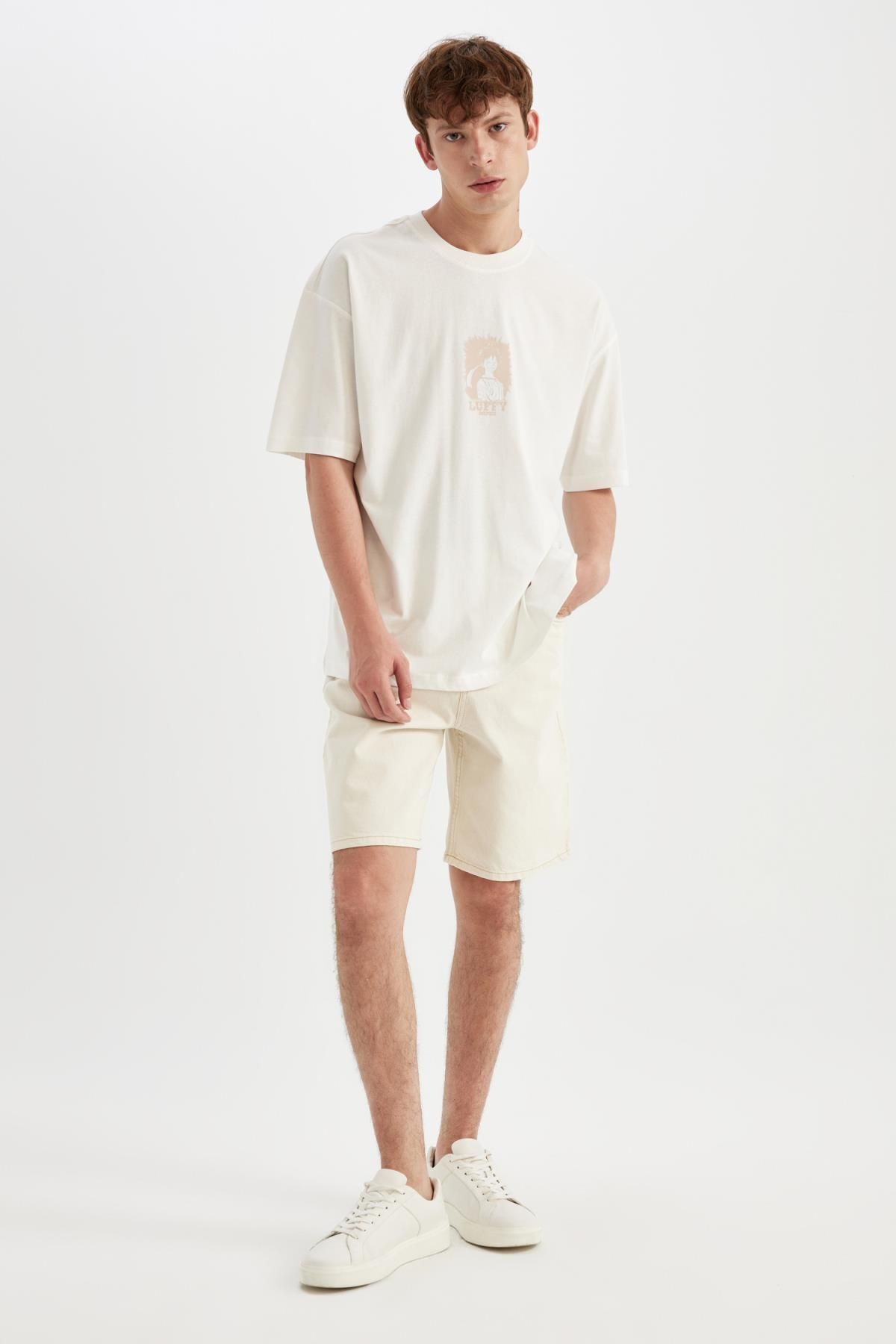 شلوارک مردانه دفاکتو | D3936AX24SM Defacto - Image 3