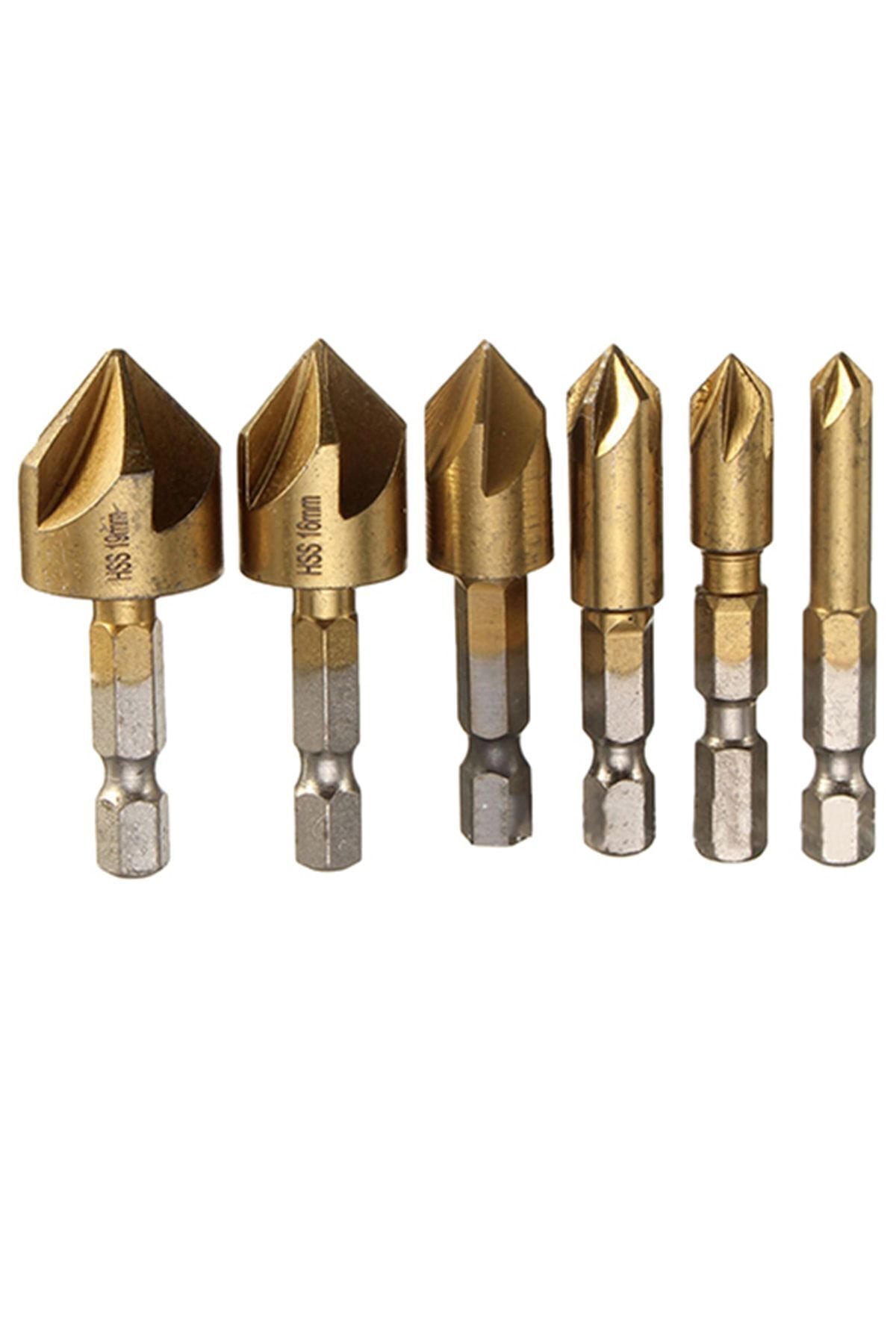 FASTER TOOLS Havşalı Hss Matkap Uç Seti Havşa Havşalı 6 Parça Matkap Uç Seti