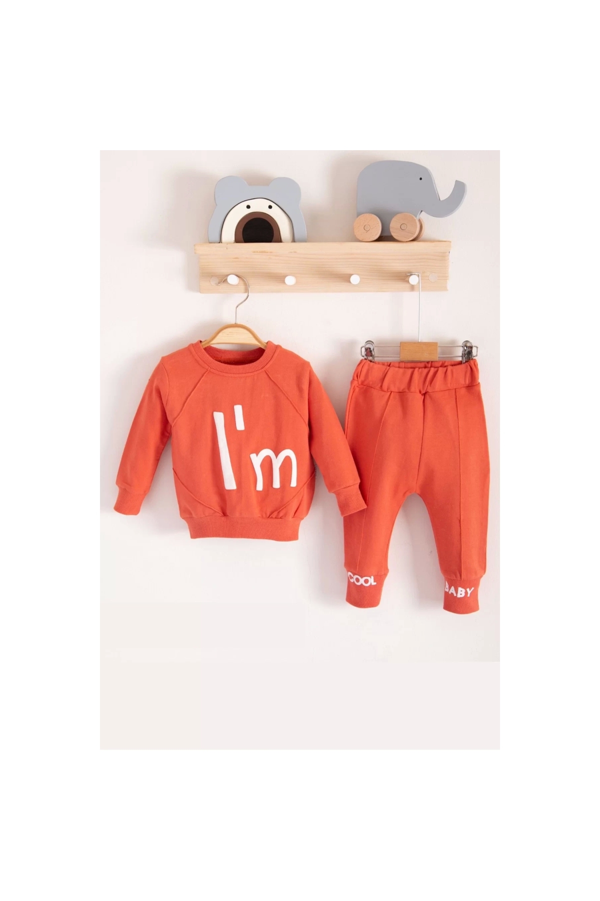 I'm Cool Patterned Cotton 2-Piece Baby Girl Set