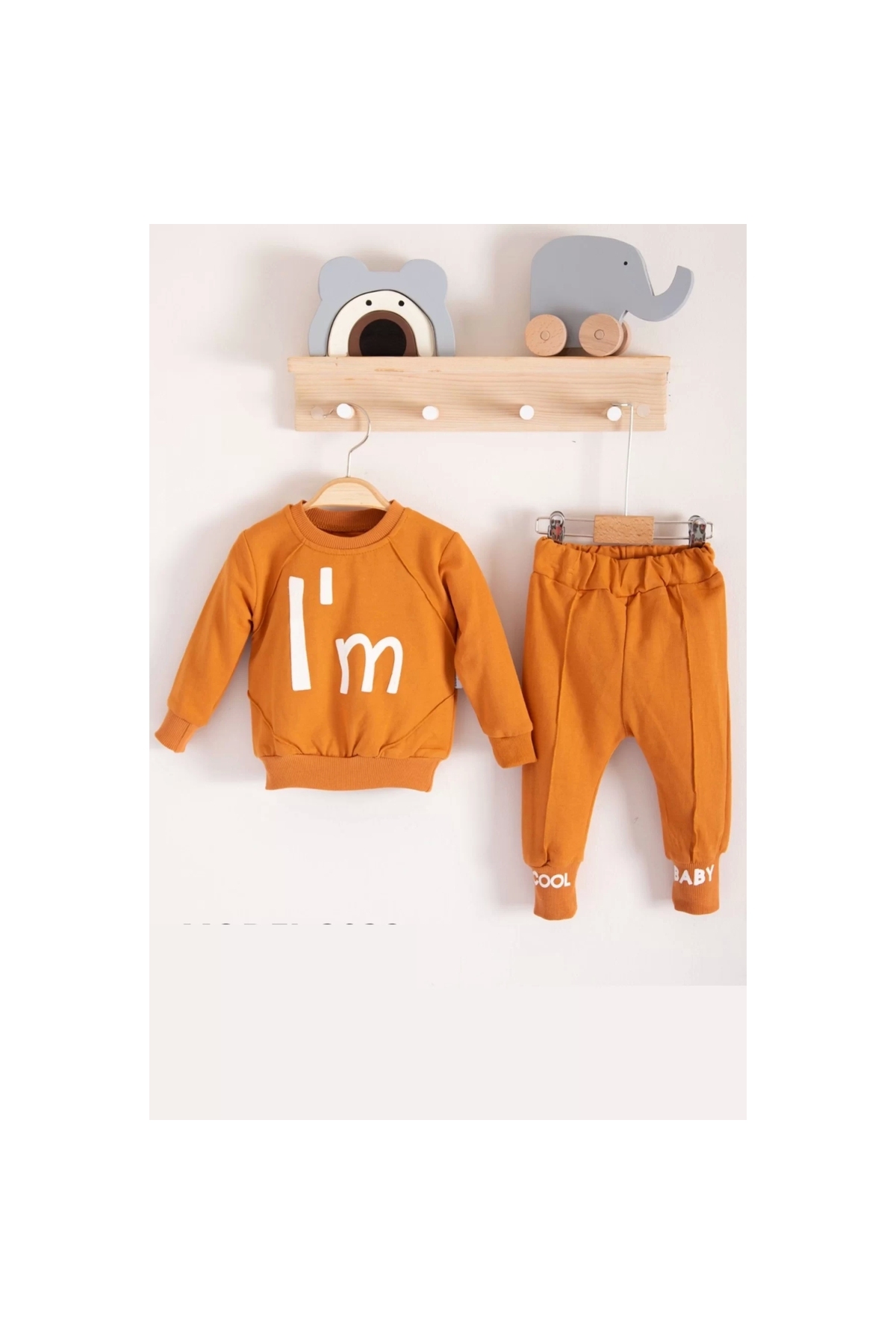 I'm Cool Patterned Cotton 2-Piece Baby Boy Set
