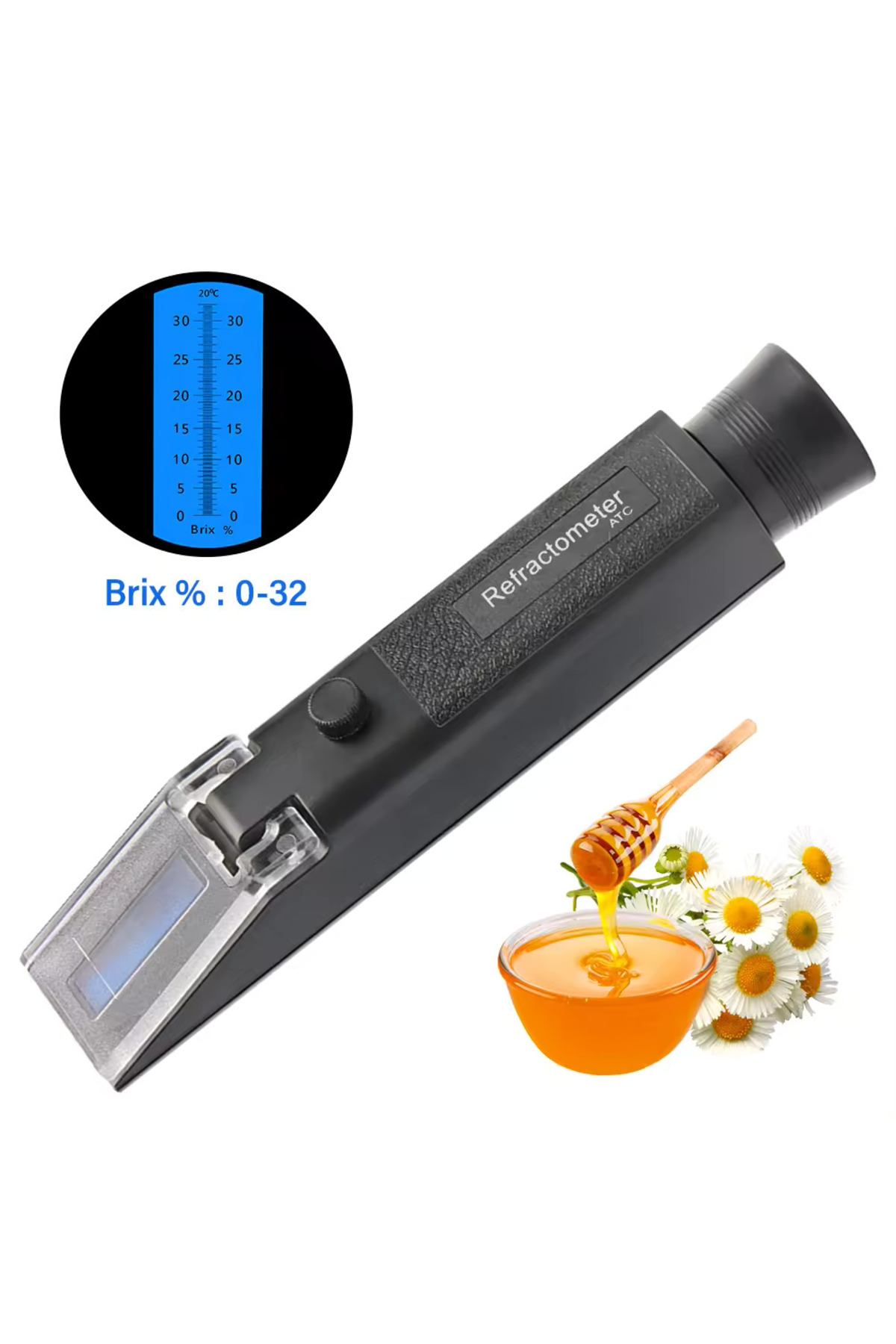 Genel Markalar Atc 0-32 Refraktometre Brix Ölçer Pro Model