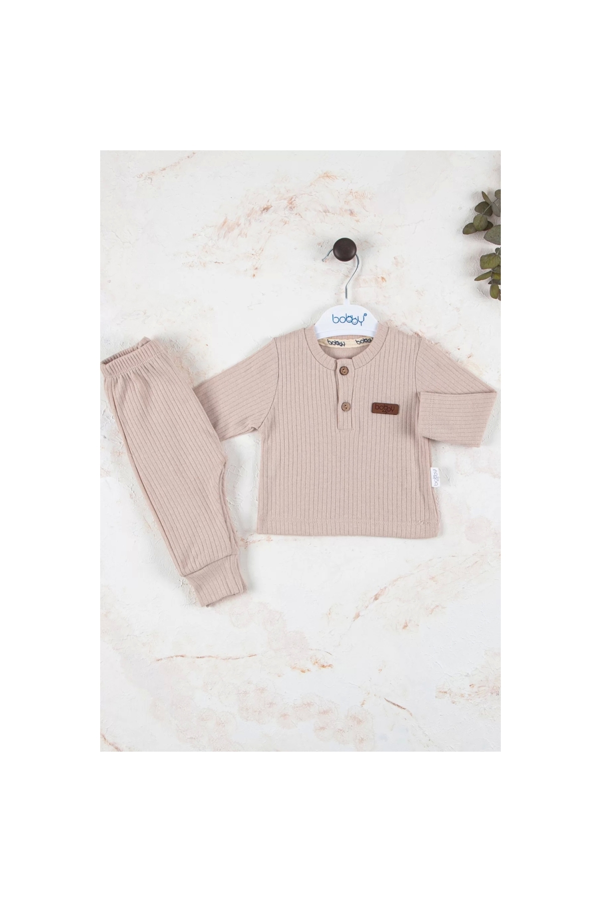 Striped Fabric 100% Cotton 2-Piece Unisex Set