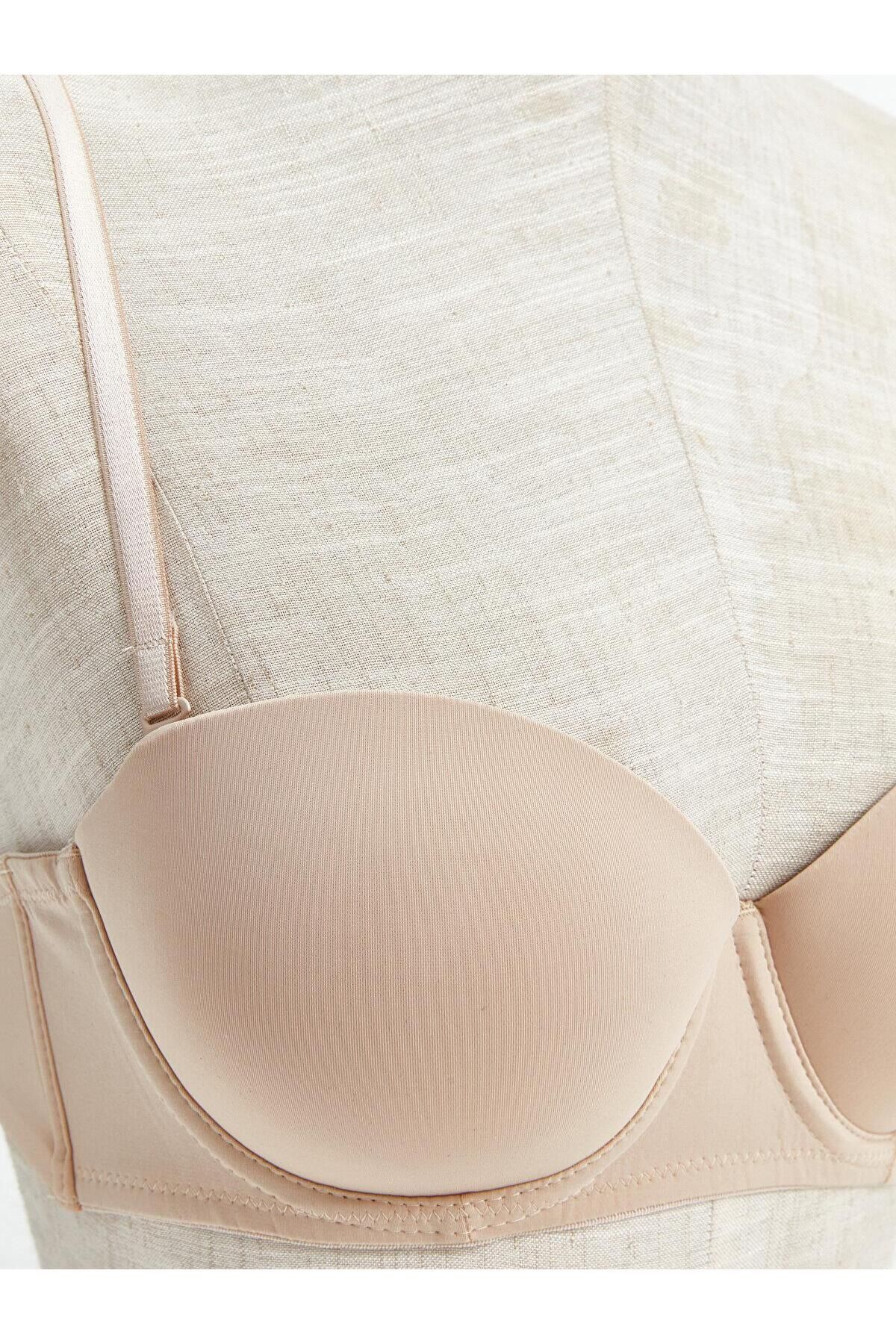 LC Waikiki-LCW DREAM Strapless Plain Bra - Underwire and Half Padding 3