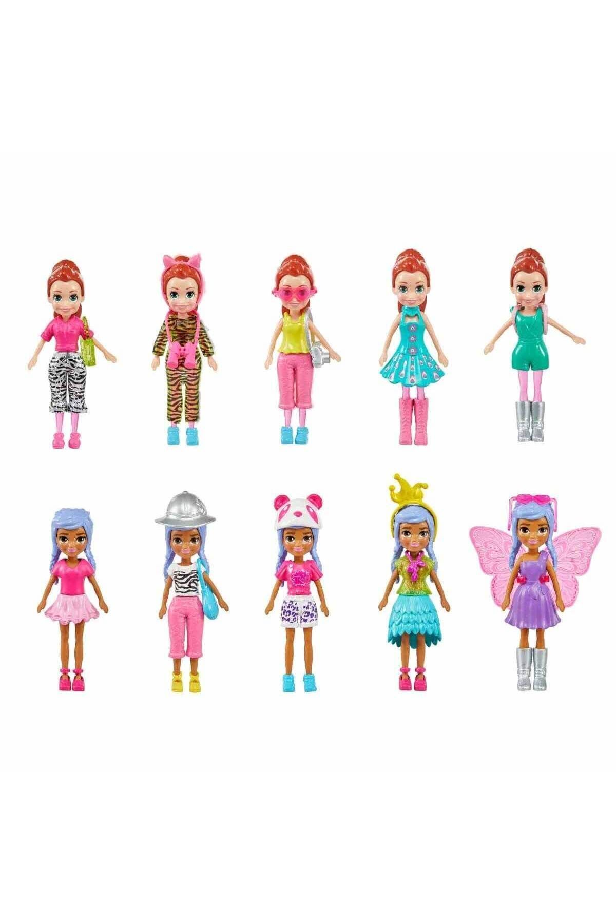 Tower Toys-Polly Pocket and Friends Colorful Fashion Wardrobe Play Set 50 Pieces Stylin'Safari Fashion Set HKW11 3