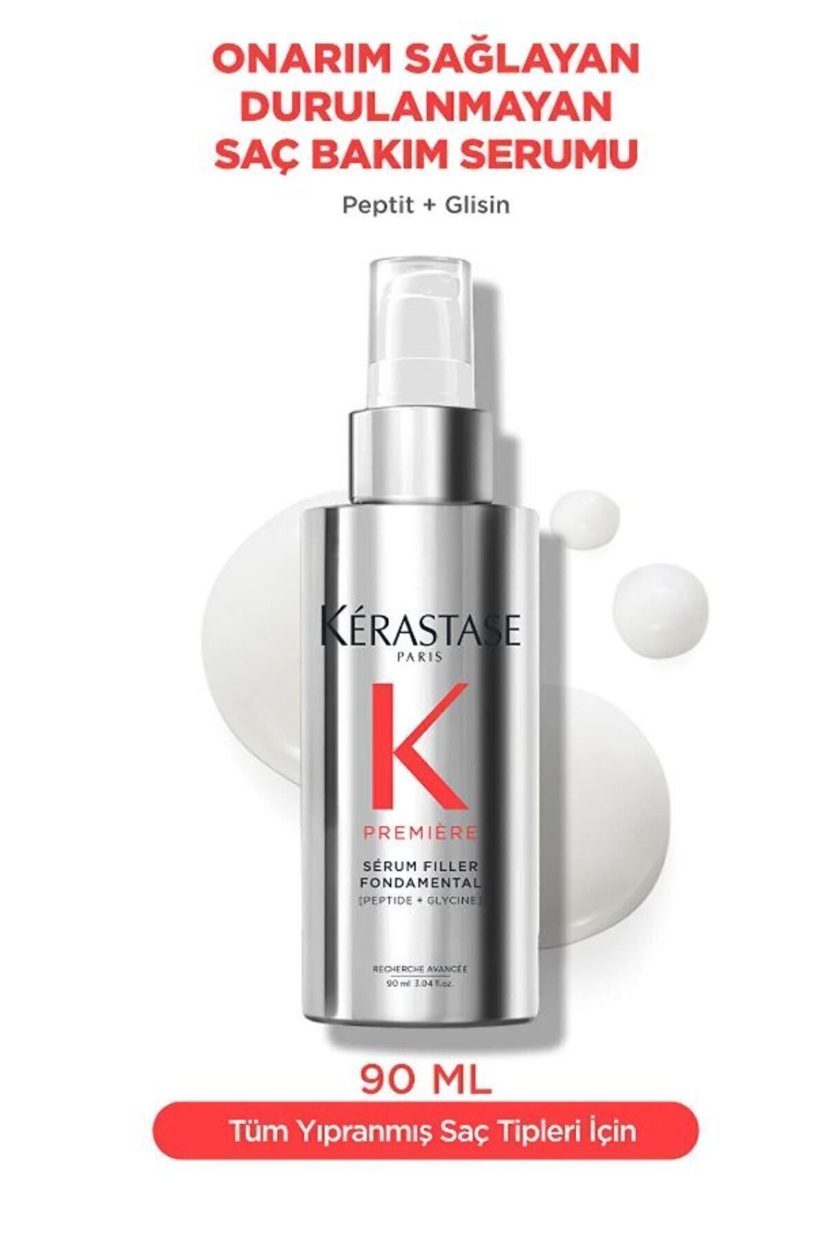 سرم پریمیر فیلر فوندامنتال سرم ترمیم کننده مو ضد وز 90 میلی لیتر نسلبتی Kerastase