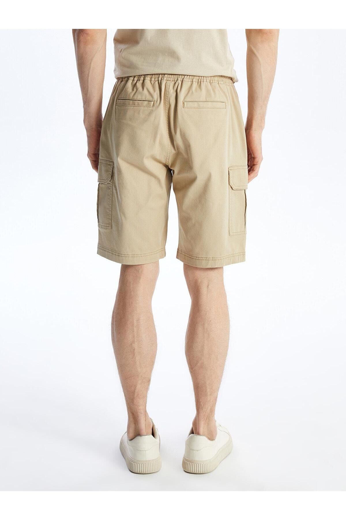 LC Waikiki-LCW Men's Gabardine Bermuda Shorts - Casual Standard Size 5