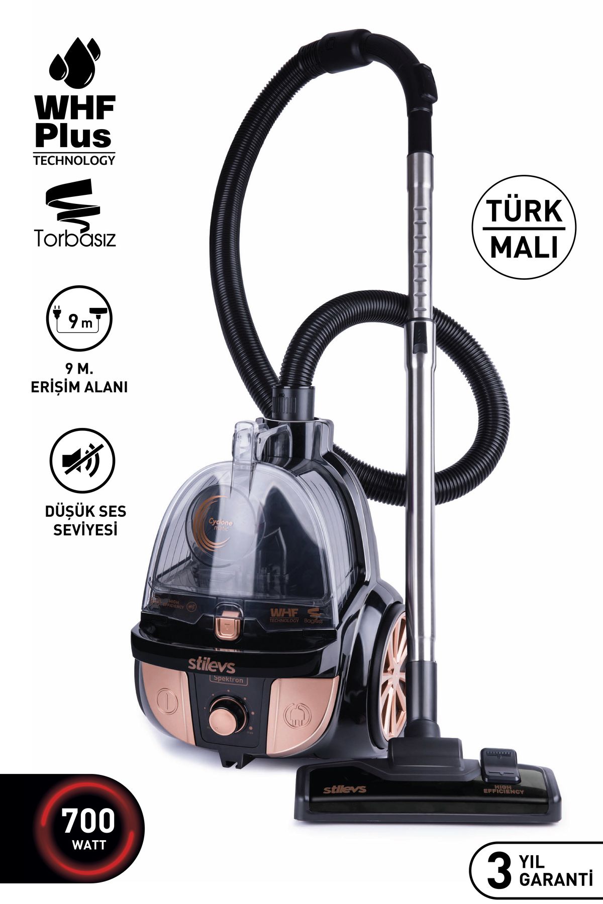Spektron Toz Torbasız Elektrikli Süpürge