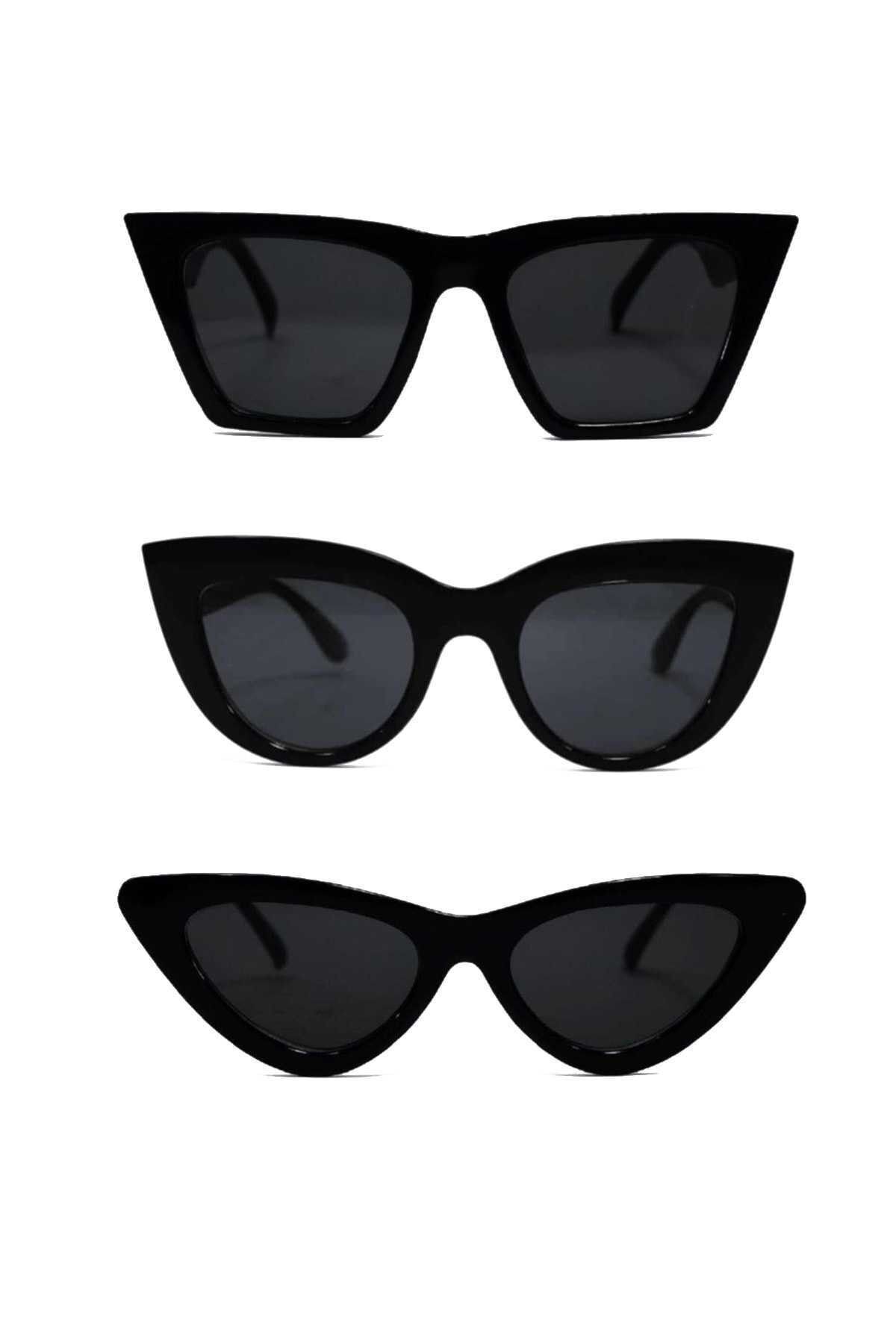 lunettes de soleil femme set of 3 catset3black
