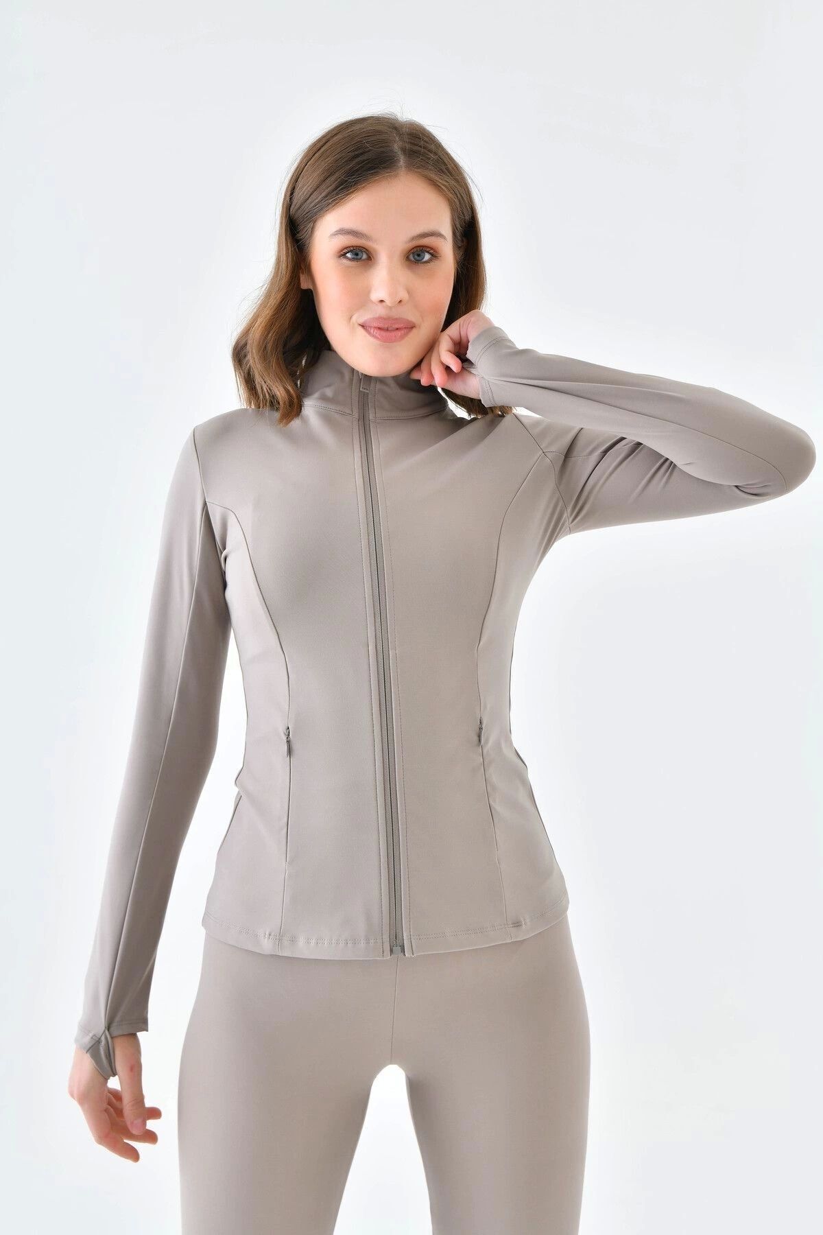 EndFlower Kadın Sporcu Hırkası Slim Fit Comfort Light Warm görsel 2