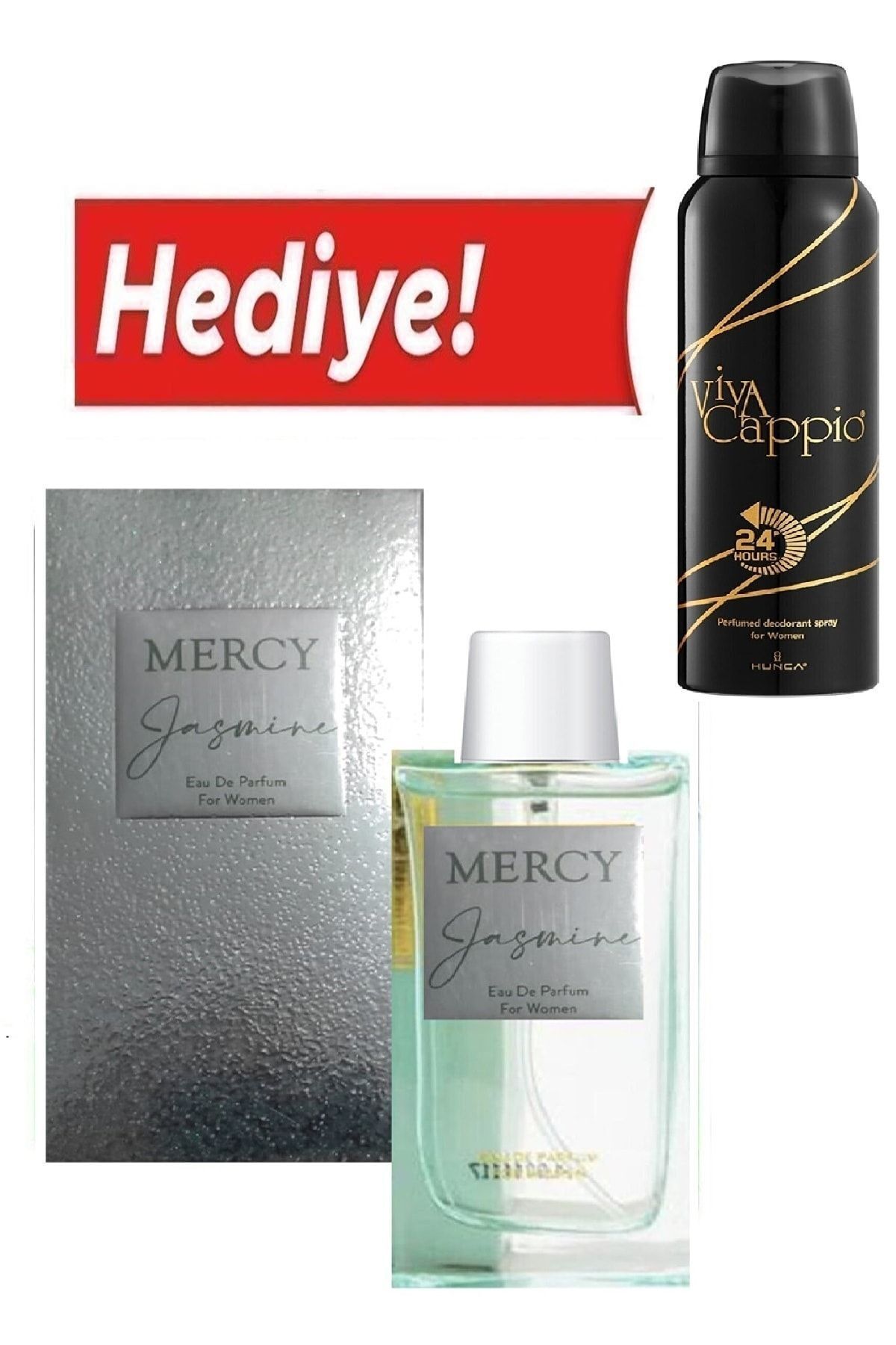 عطر زنانه Edp Yasmine عطر زنانه 50 میلی لیتری اصلی (هدیه دئودورانت ویوا کاپیو) Mercy