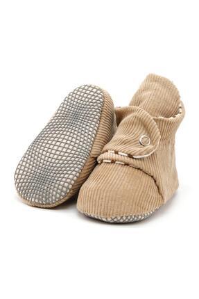 Ella Bonna Kaydırmaz Taban Bebek ve Çocuk Panduf, Fitilli Kadife ve Organik P...