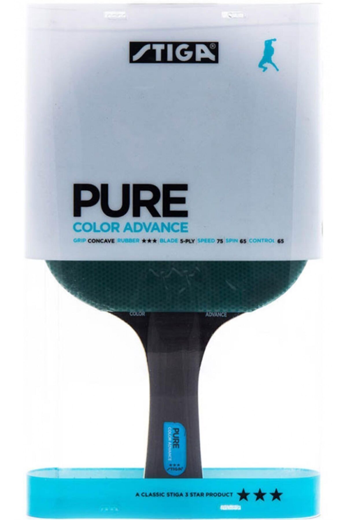 STIGA-Blue Pure Color Advance 3 Star Racket 2