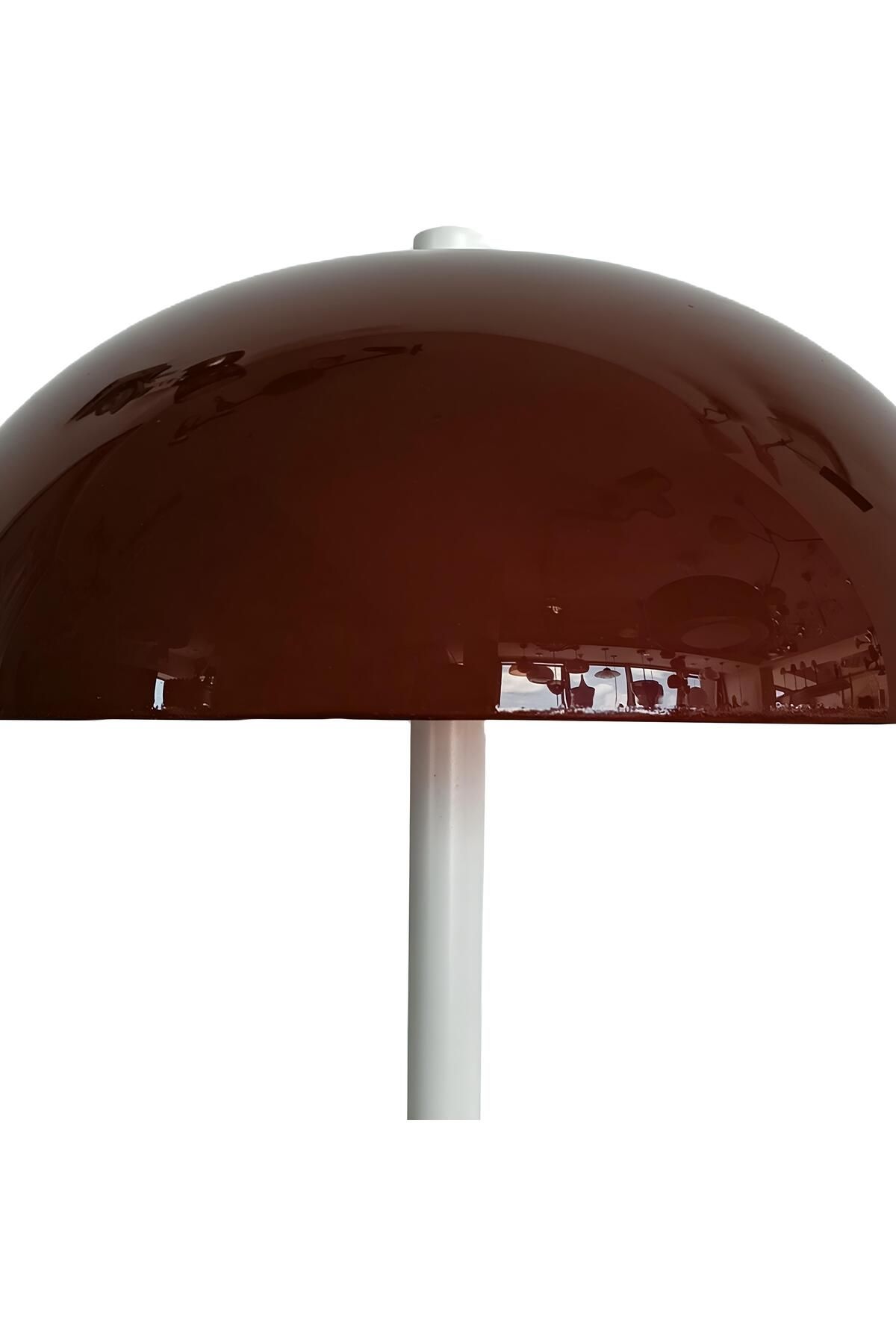 چراغ رومیزی و خواب سفید سری Alya Bordeaux Lamp Table Bahar Aydınlatma