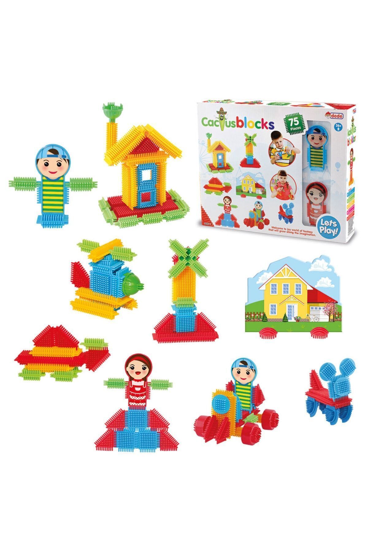 بلوک کاکتوس (۷۵ تکه) - اسباب‌بازی‌ها - اسباب‌بازی - ست‌های بلوک - اسباب‌بازی کاکتوس