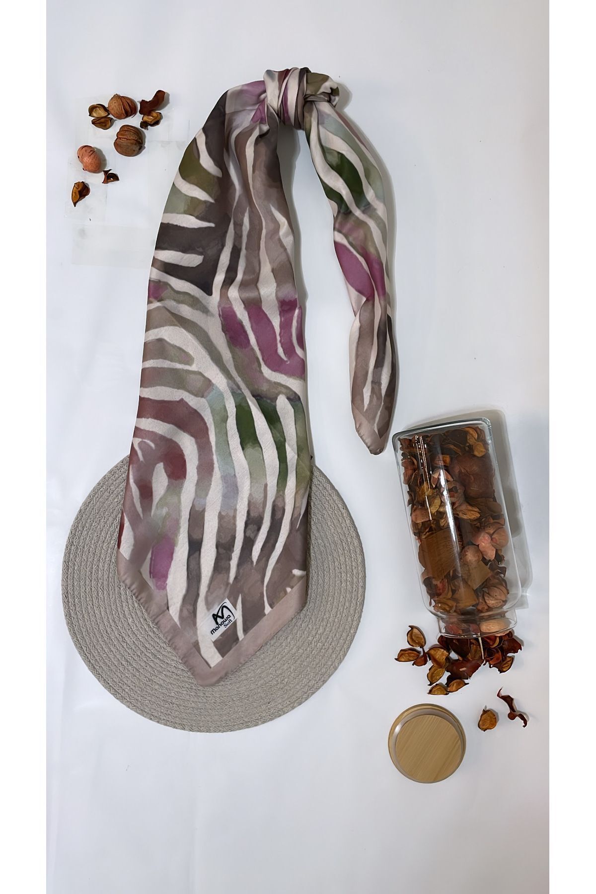 Onur-Zebra Patterned Soft Scarf - Great Fabric, Quality Product, Summer Scarf 1