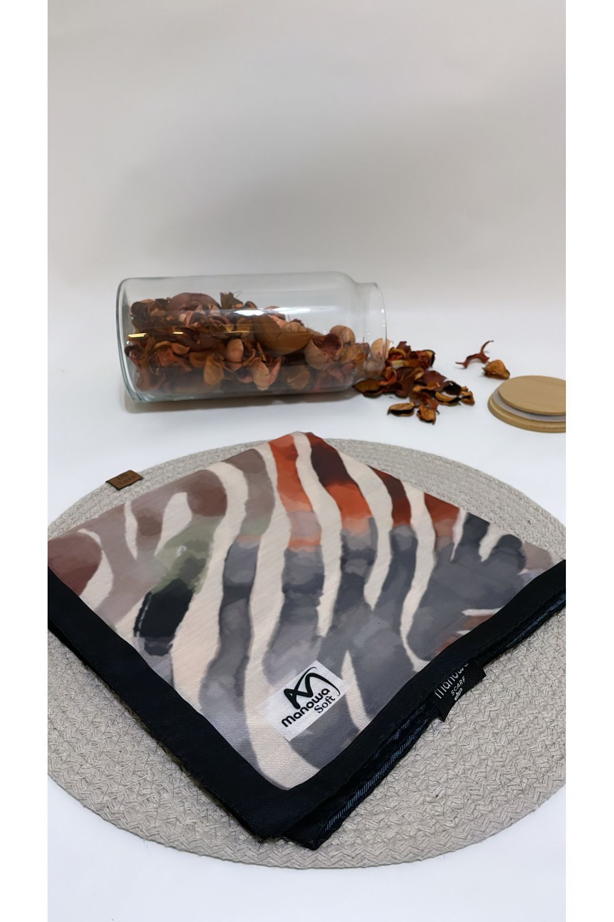Onur-Zebra Patterned Soft Scarf - Great Fabric, Quality Product, Summer Scarf 3