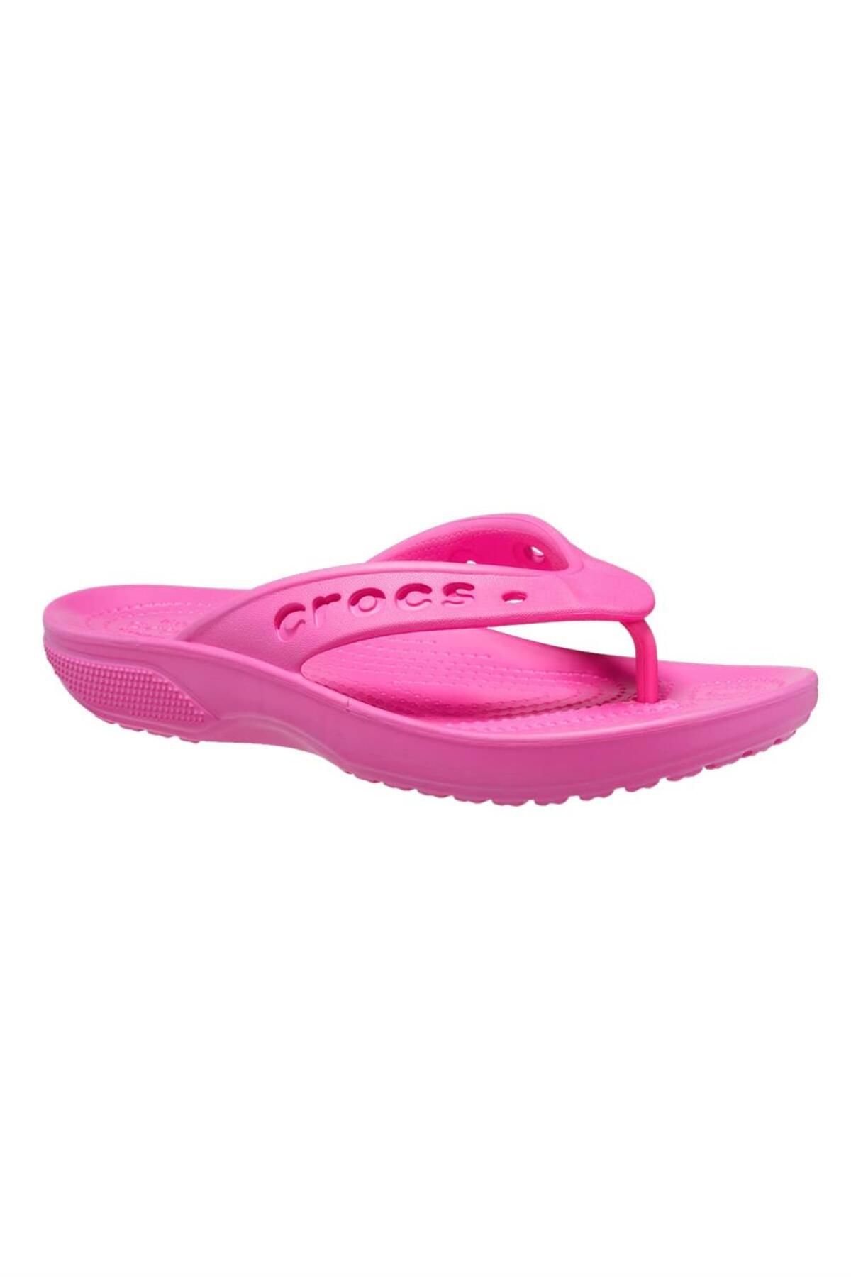 Crocs pink flip flops clearance