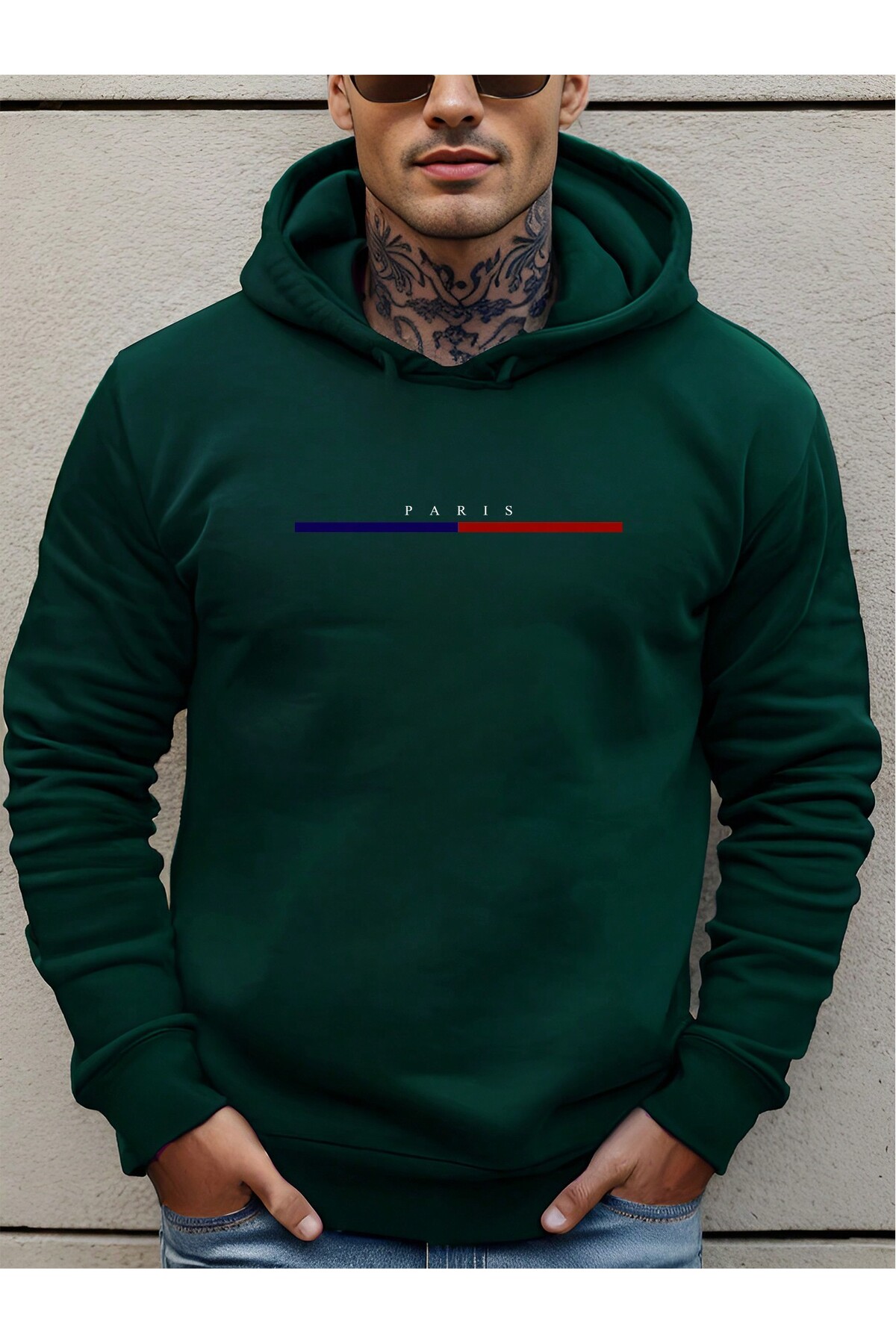 DAXİS Sportwear Company UNISEX Kapüşonlu Baskılı Sweatshirt