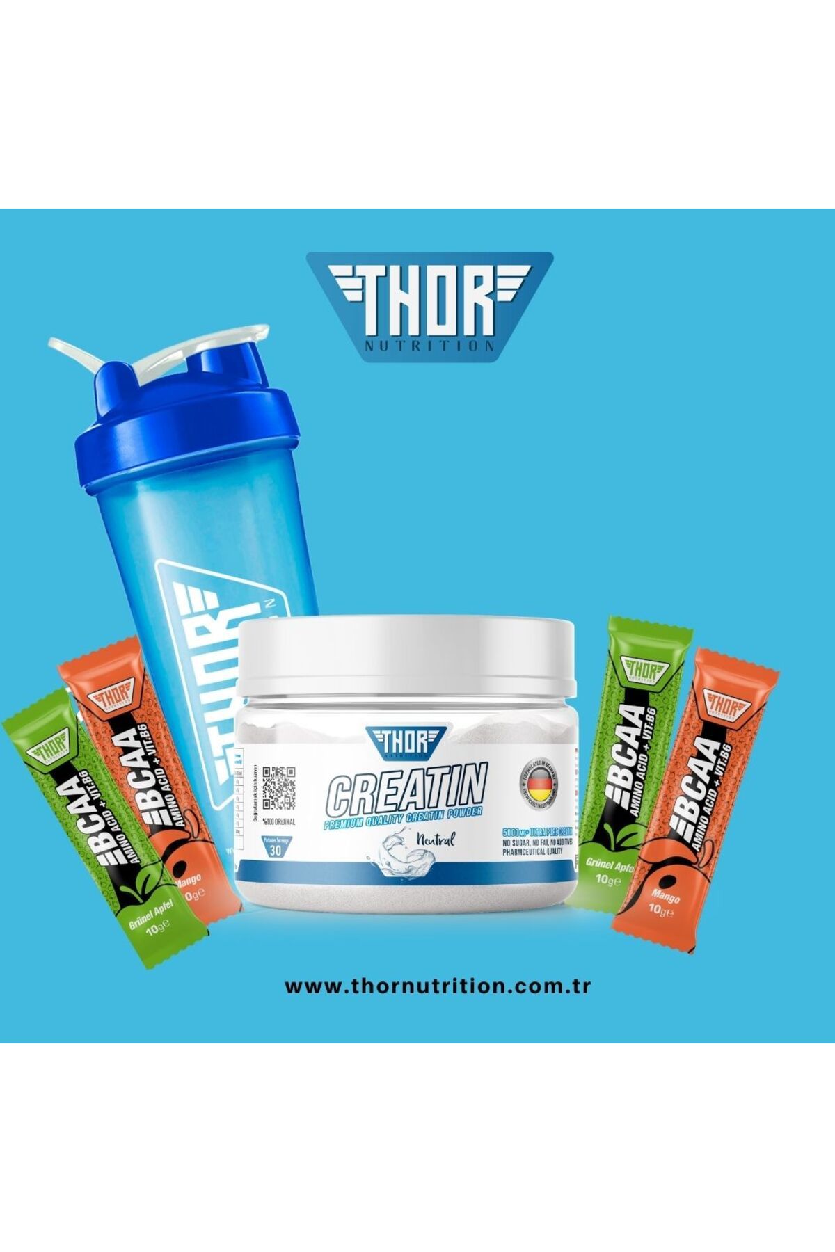THOR NUTRITION Ultrapure Creatıne 150gr. 30 Servis (FORMULATED İN GERMANY)