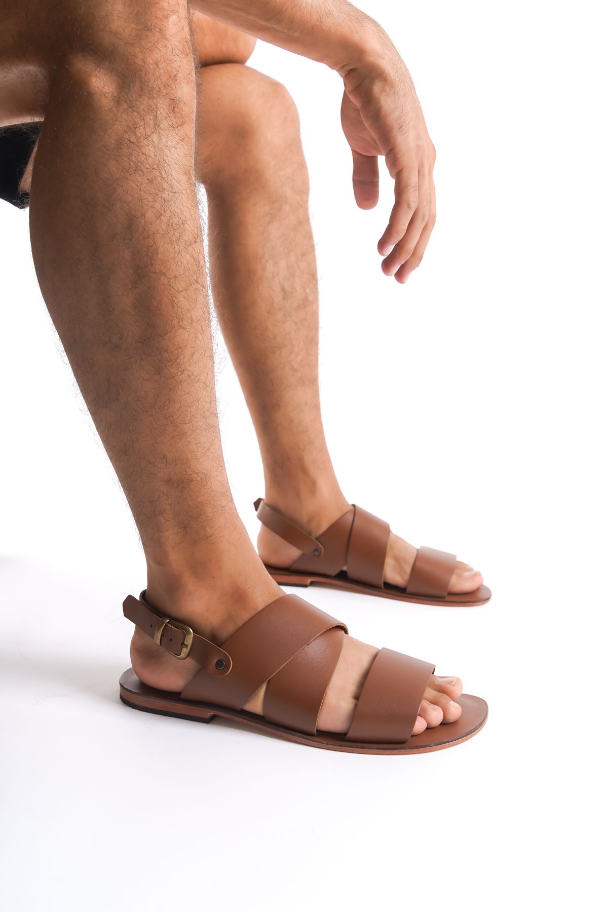 صندل چند رنگ مردانه های اصلی چرم تابا K1105 DaphneSandals