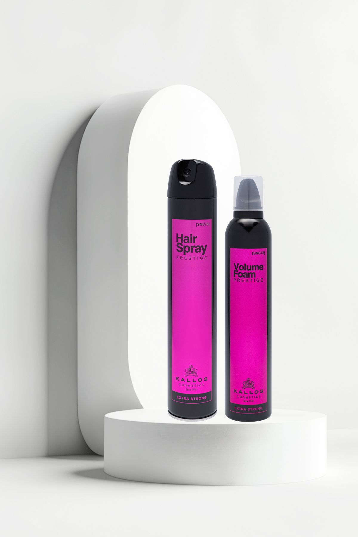 موس مو KALLOS PRESTIGE فوم موهای اضافی حرفه ای با حجم قوی 300 میل Kallos Cosmetics