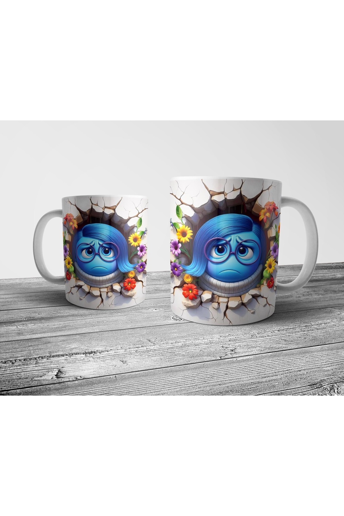 Pixxa-Inside-Out Optical Illusion Mug with Reverse Face - Model 1 1