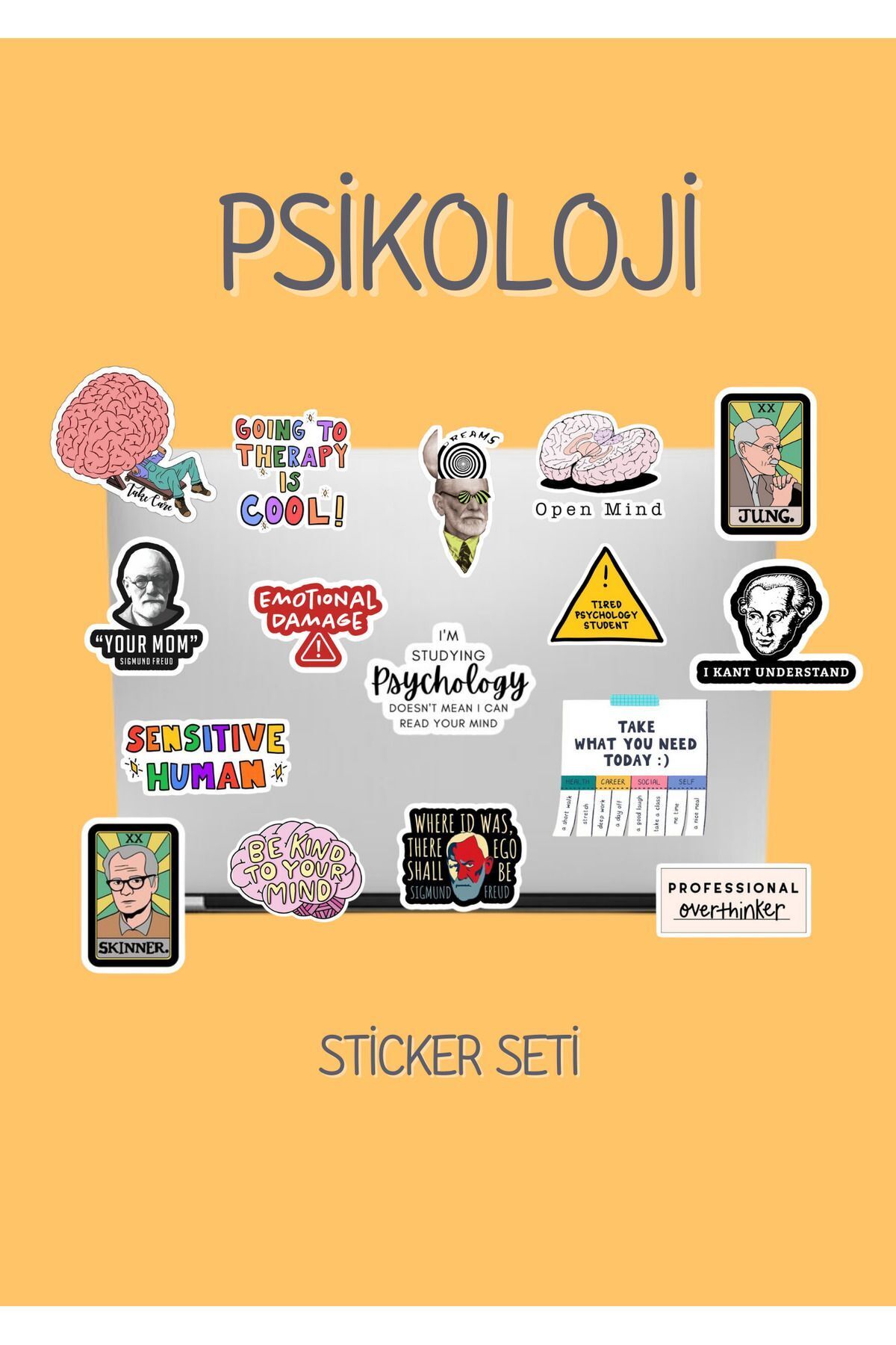 page journals PSİKOLOJİ STICKER SETİ
