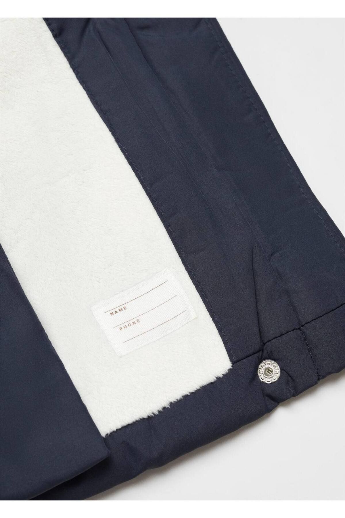 Suni kürk astarlı anorak