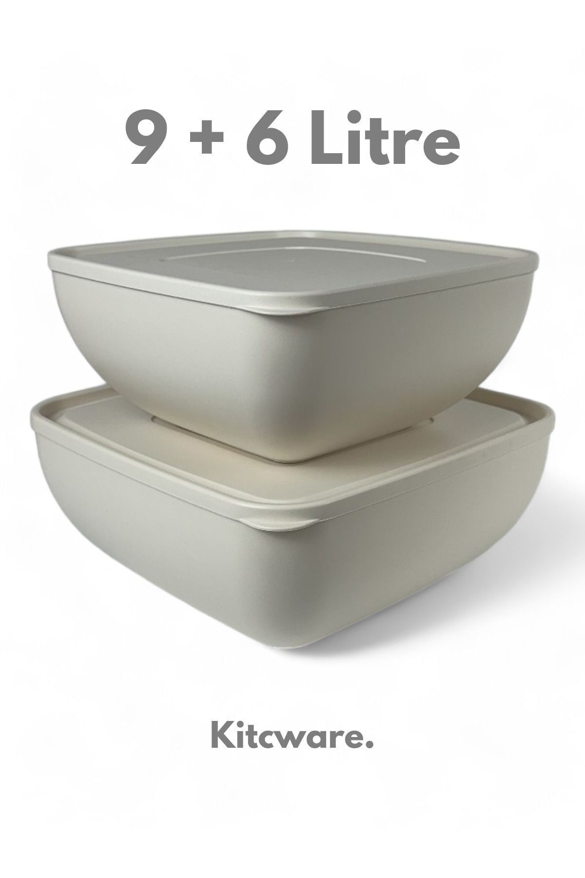 Kitcware-Storage Container, Flour Storage Container, Dough Bowl, Large Size Storage Container, Square Bowl Set, 15 Liter 2