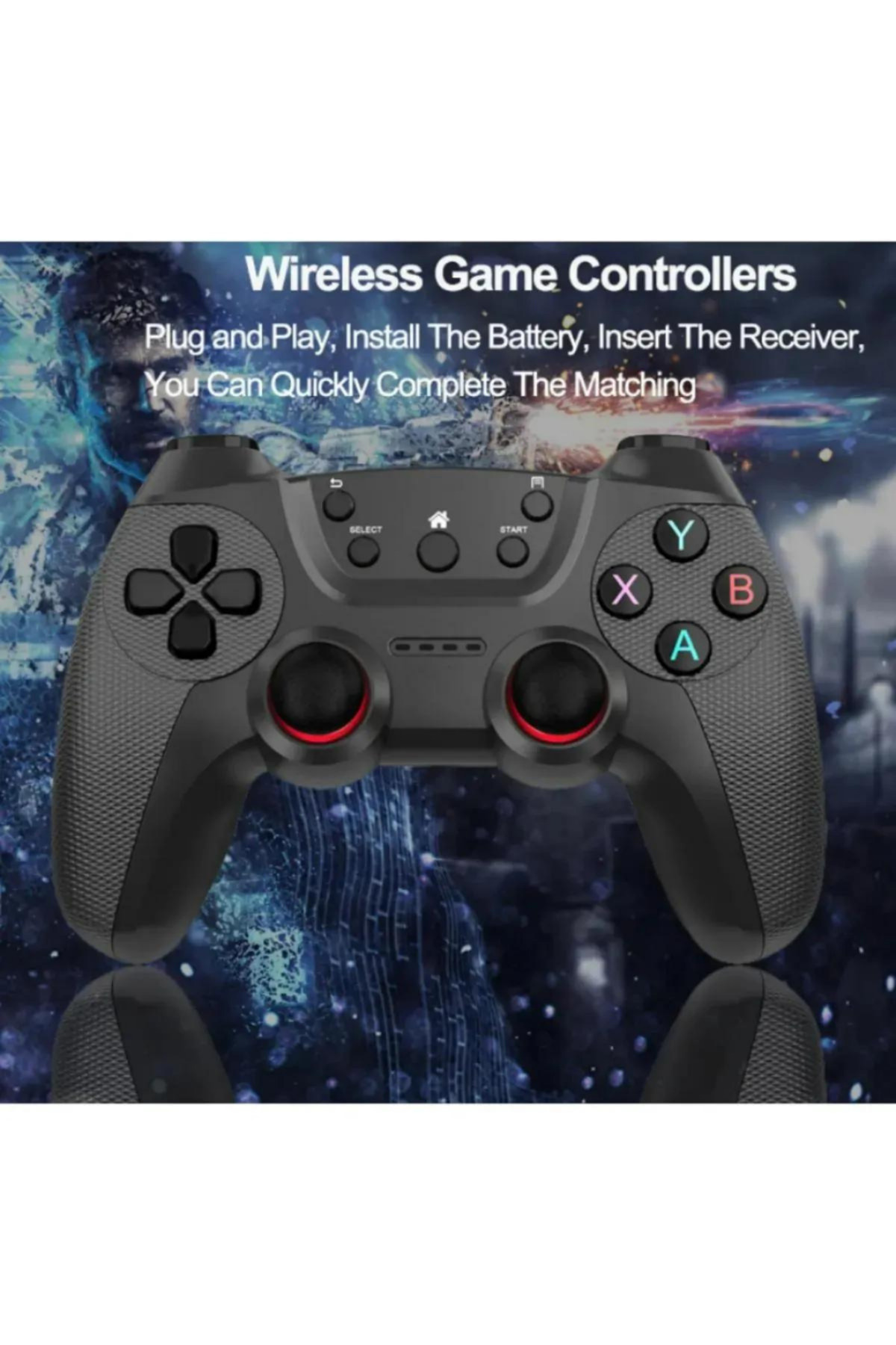 Leons Çift Joystick Gamepad Çiftli TV PC oyun konsolu 2.4G Gamepad Joystick 2
