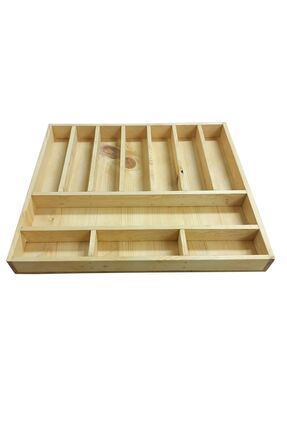 ayfiwood 45x40 Ahşap Kaşıklık Çekmece Içi Düzenleyici Kaşık, Çatal, Bıçak Org...