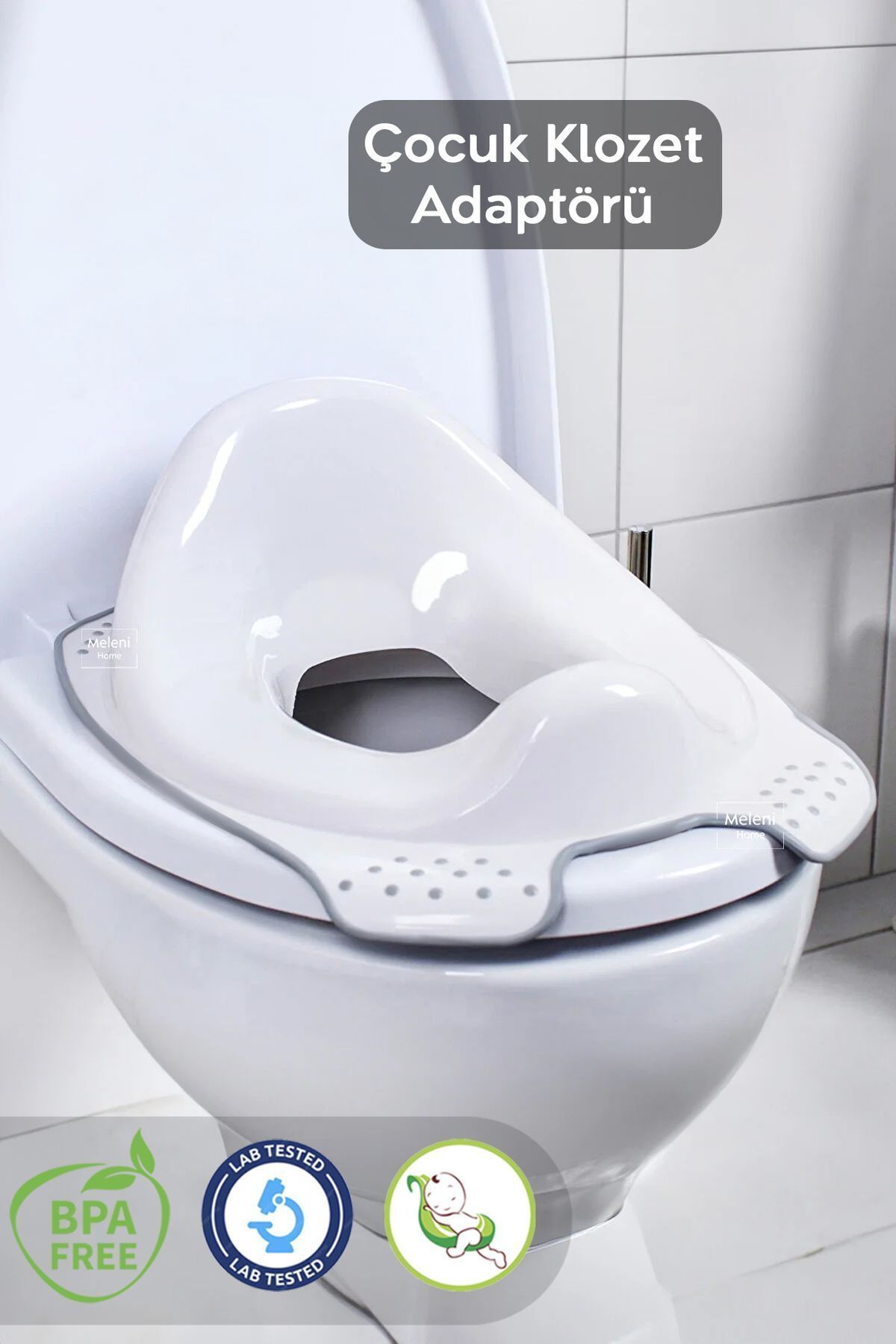 Meleni Baby Çocuk Klozet Adaptörü - Bebek Tuvalet Alıştırma Oturağı
