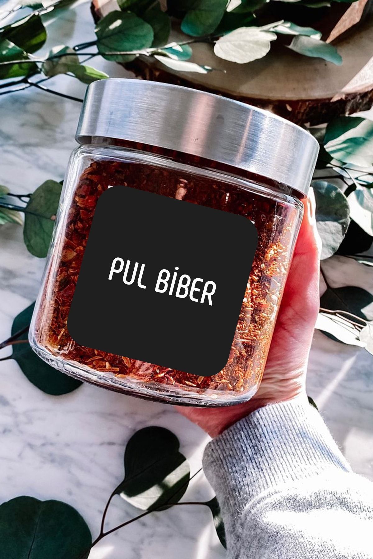EGESTA 216 Bucăți Etichetă/autocolant Borcan Pătrat Negru-condiment-nuci-plantă-ceai Cafea - One Size