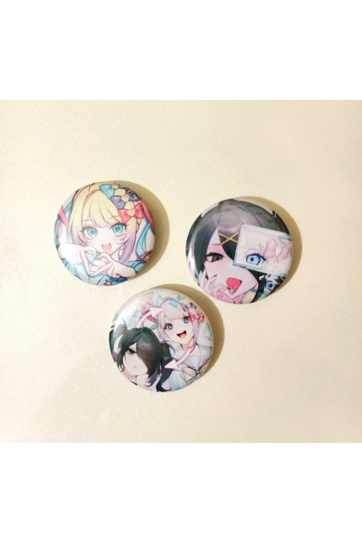 Needy Girl Overdose Anime Button Badge 37mm 3pcs