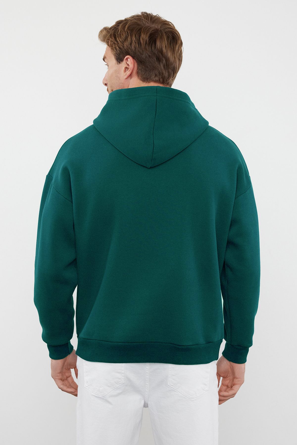 trendyol-man-mens-green-slogan-long-oversized