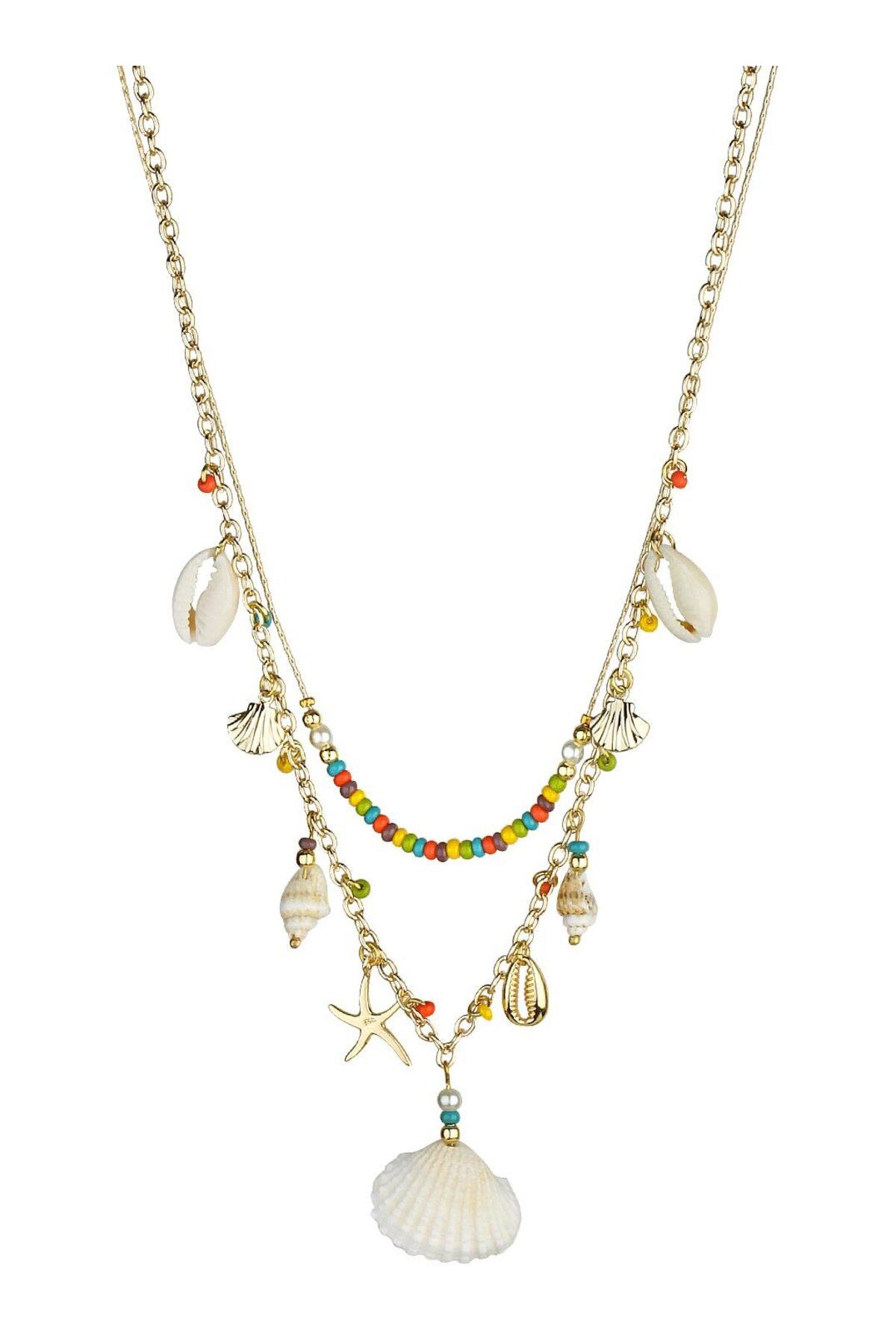 Klips Concept-Sea Objects Bead Necklace - Double Cord 1