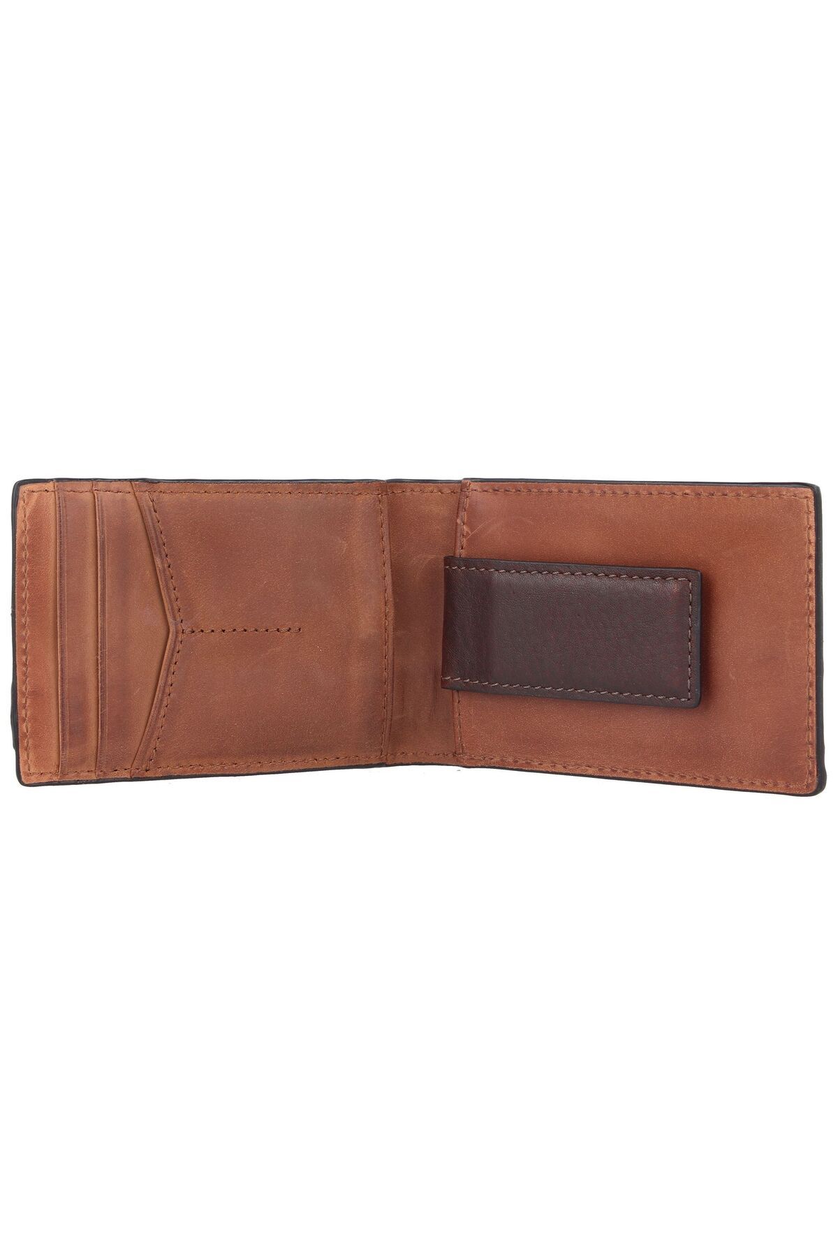 Fossil-Quinn Geldbörse Leder 11 cm Geldscheinklammer 5