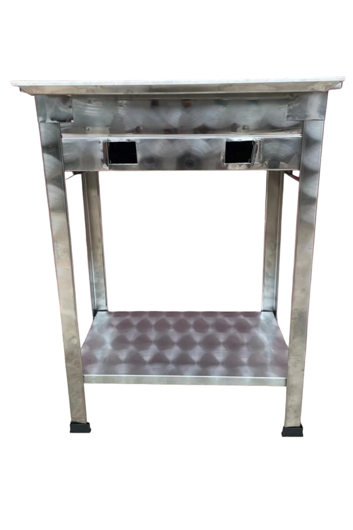 Kömürlü Mangal Paslanmaz 28 x 50 cm Ayarlı Havalandırmalı Lama Izgaralı 3