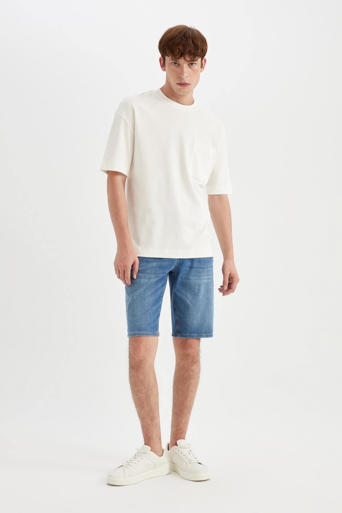 شلوارک مردانه دفاکتو | D3988AX24SM Defacto - Image 4