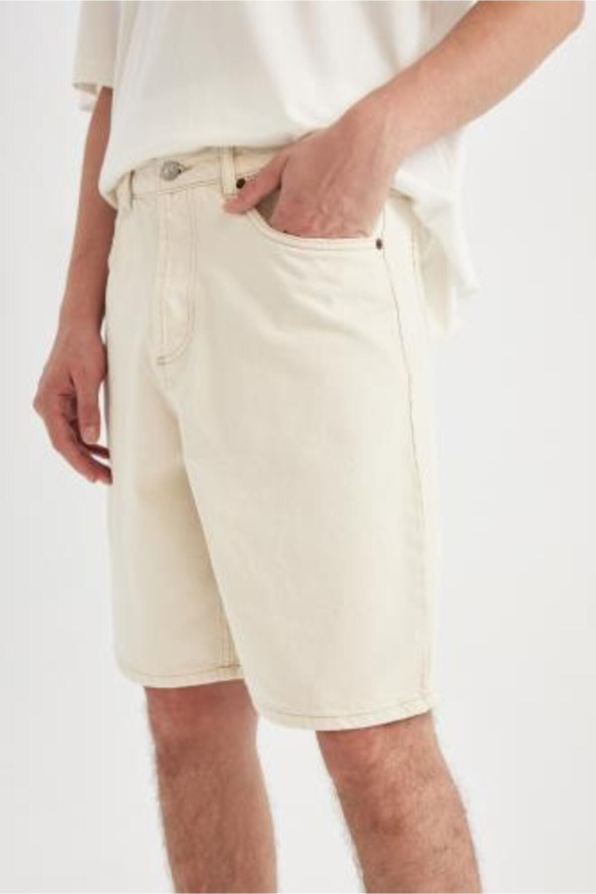 شلوارک مردانه دفاکتو | D3936AX24SM Defacto - Image 5