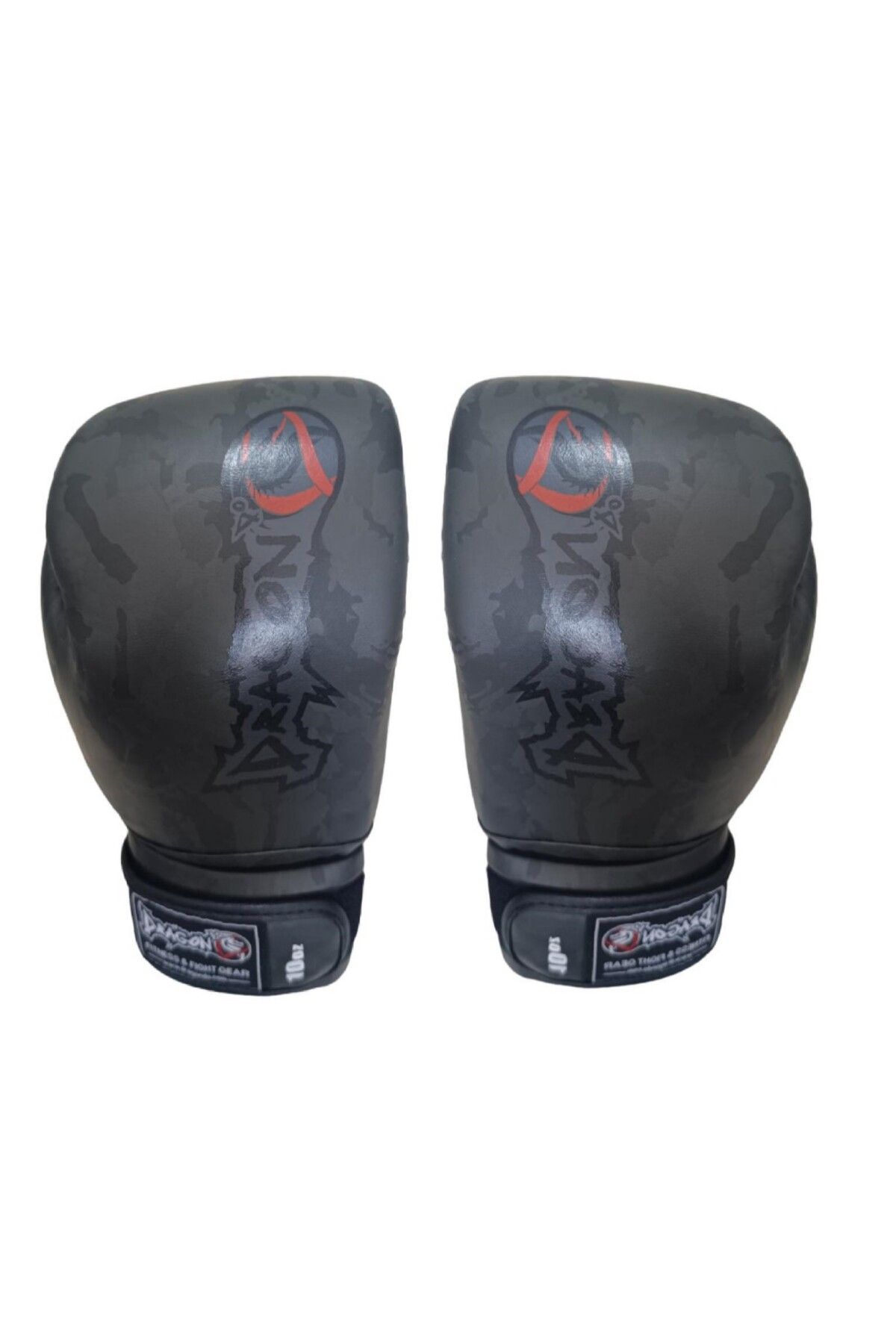 دستکش بوکس مردانه و زنانه های کیک کامو باند قرمز 3 مجموعه MUAY THAI GLOOVE GIFTOOM Dragondo